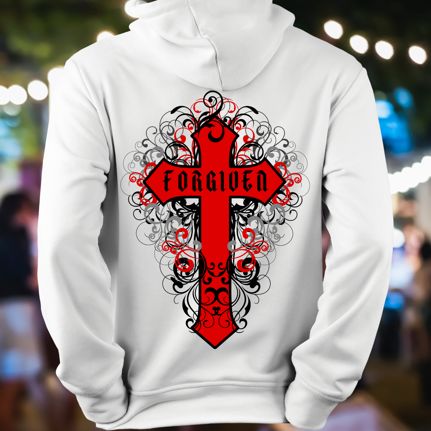 FORGIVEN - Unisex, Heavy Blend Pullover Hoodie. product thumbnail image FORGIVEN - Unisex, Heavy Blend Pullover Hoodie. product thumbnail image