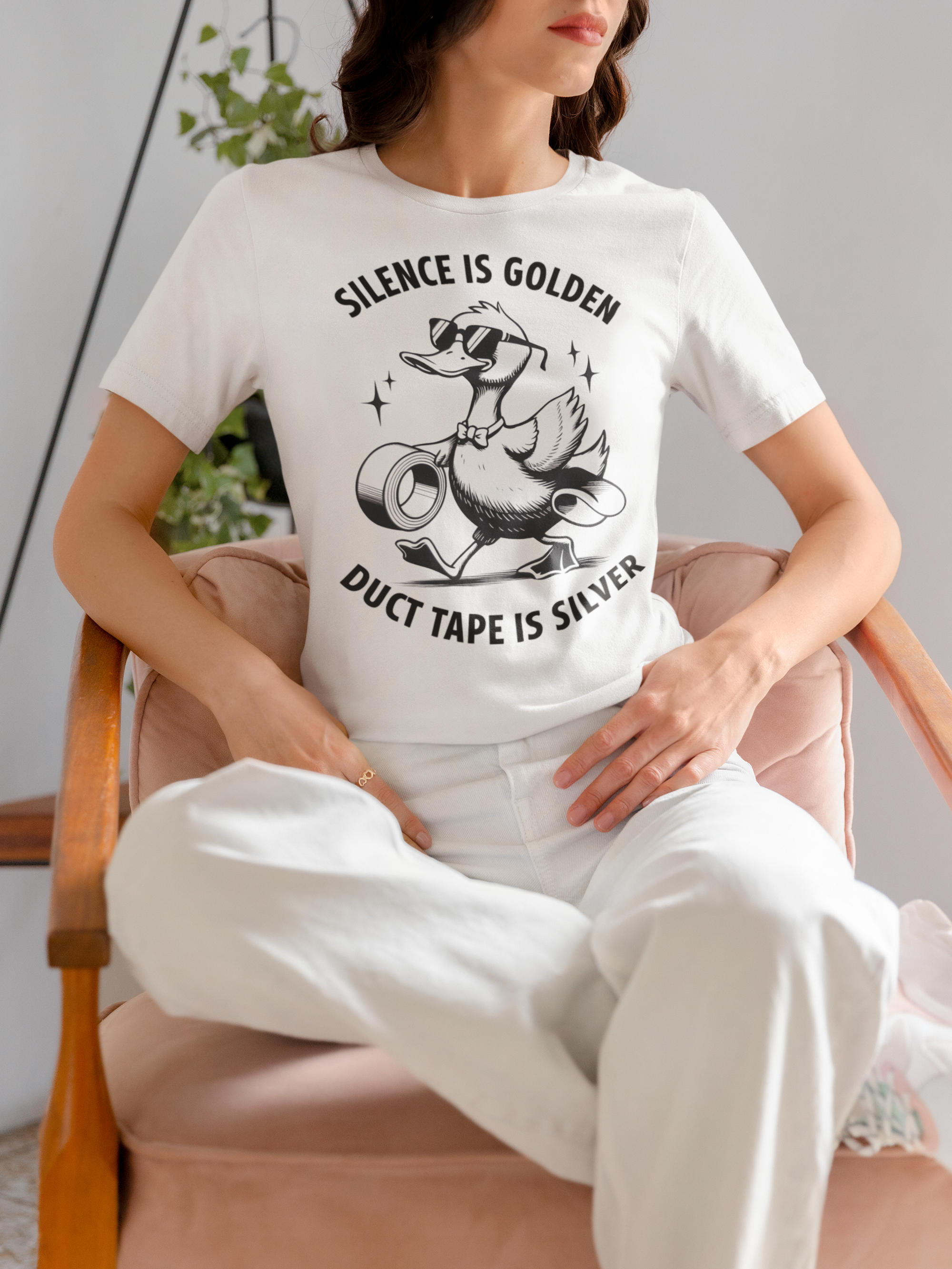 T-Shirt - Silence is Golden Duct Tape is Silver