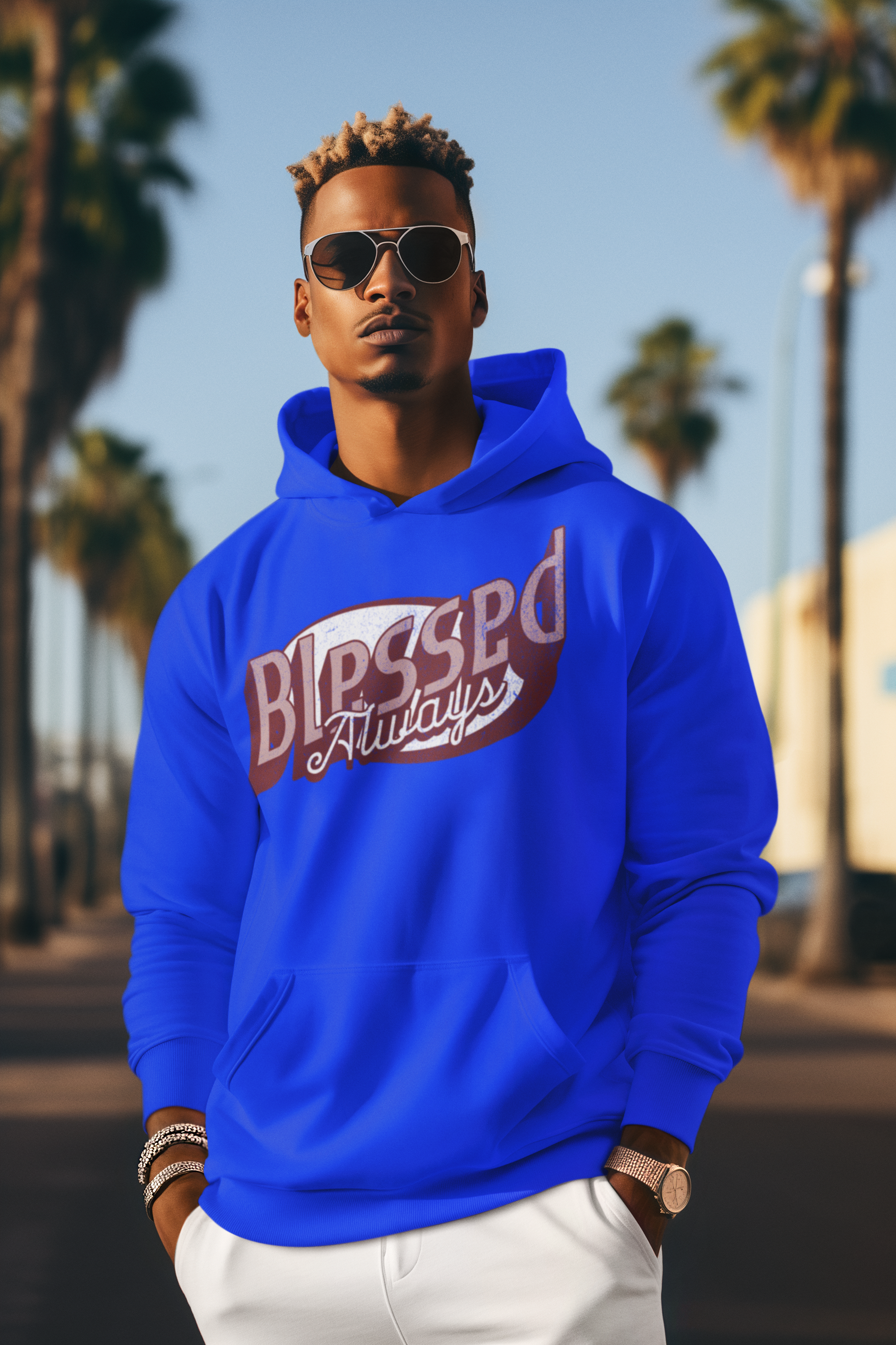 Fleece Hoodie Blessed Always product thumbnail image Fleece Hoodie Blessed Always product thumbnail image