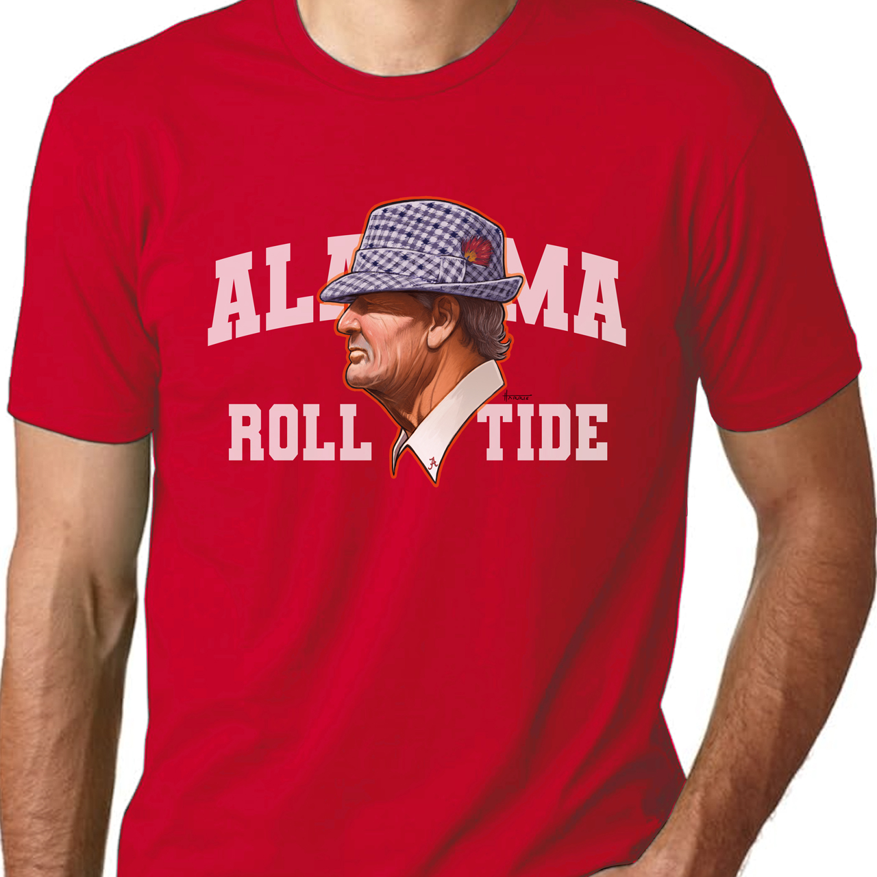 Alabama Roll Tide Coach "Bear" Bryant Unisex Cotton Crew Tee product thumbnail image Alabama Roll Tide Coach "Bear" Bryant Unisex Cotton Crew Tee product thumbnail image