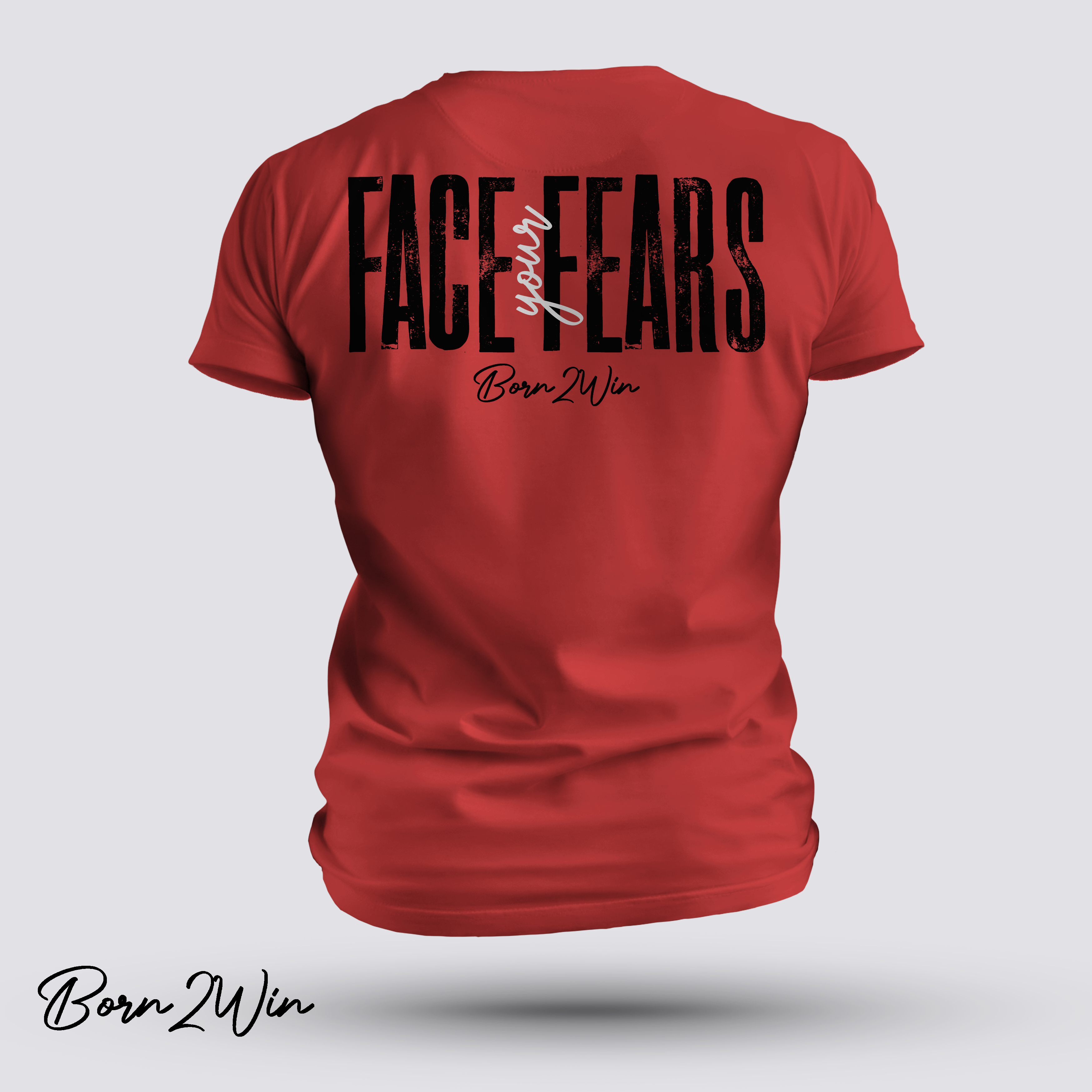 Face Your Fears Red Short Sleeve Tee product thumbnail image Face Your Fears Red Short Sleeve Tee product thumbnail image