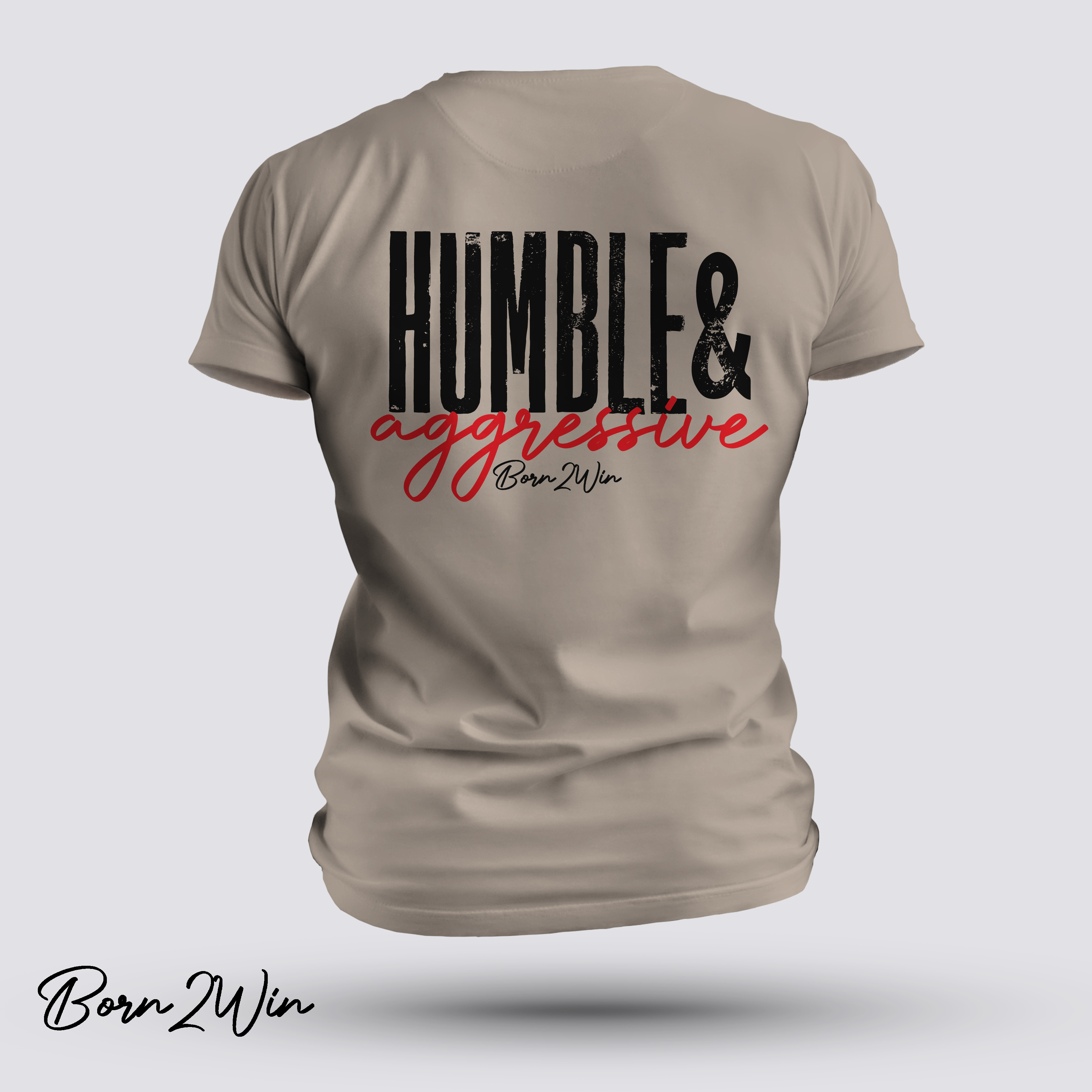 Humble & Aggressive - Unisex Tan Short Sleeve Tee product thumbnail image Humble & Aggressive - Unisex Tan Short Sleeve Tee product thumbnail image