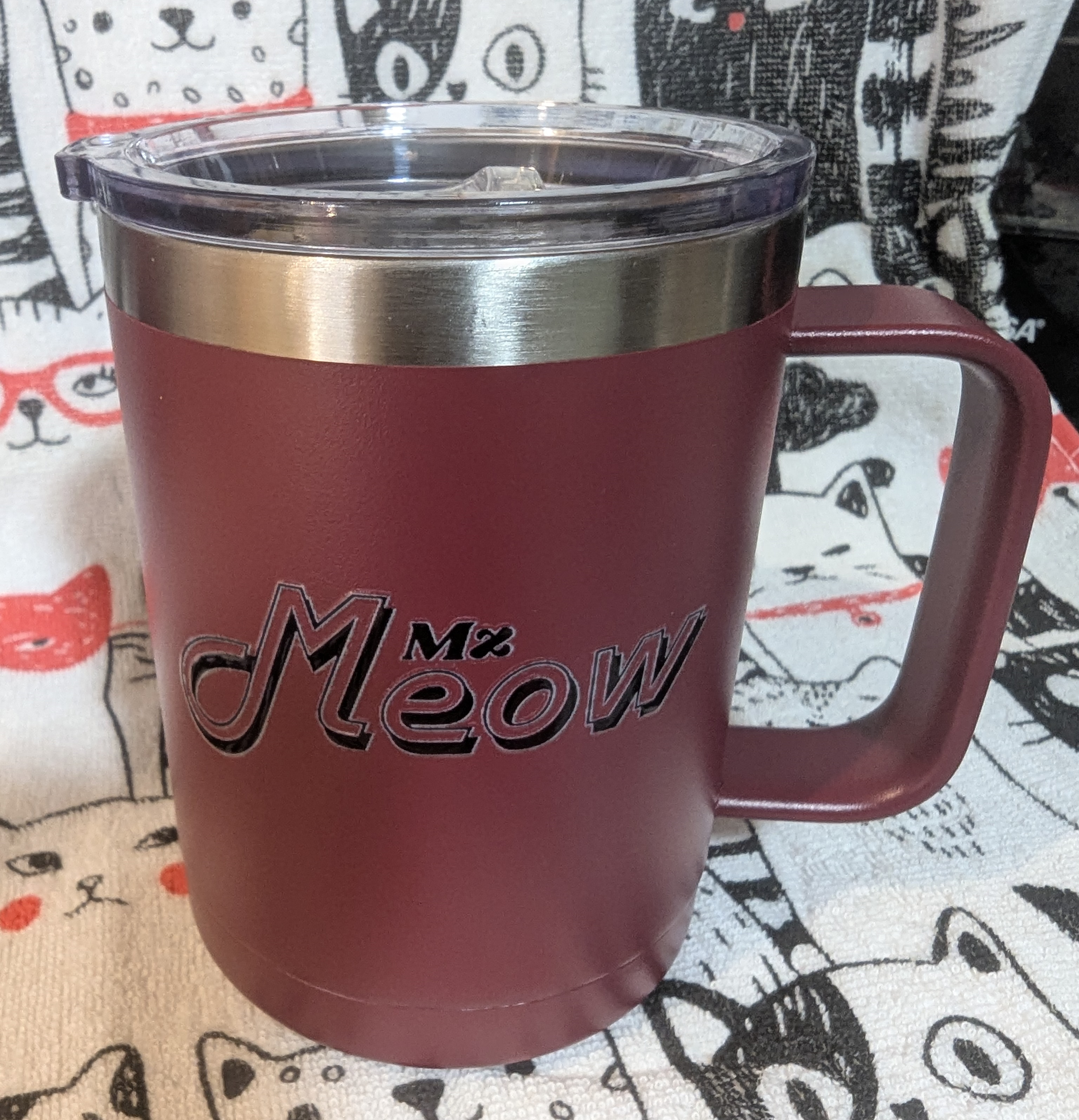 Cat Lover Coffee Mug - 'Do YOU Speak Meow?' 15oz Tumbler Cat Lover Coffee Mug - 'Do YOU Speak Meow?' 15oz Tumbler