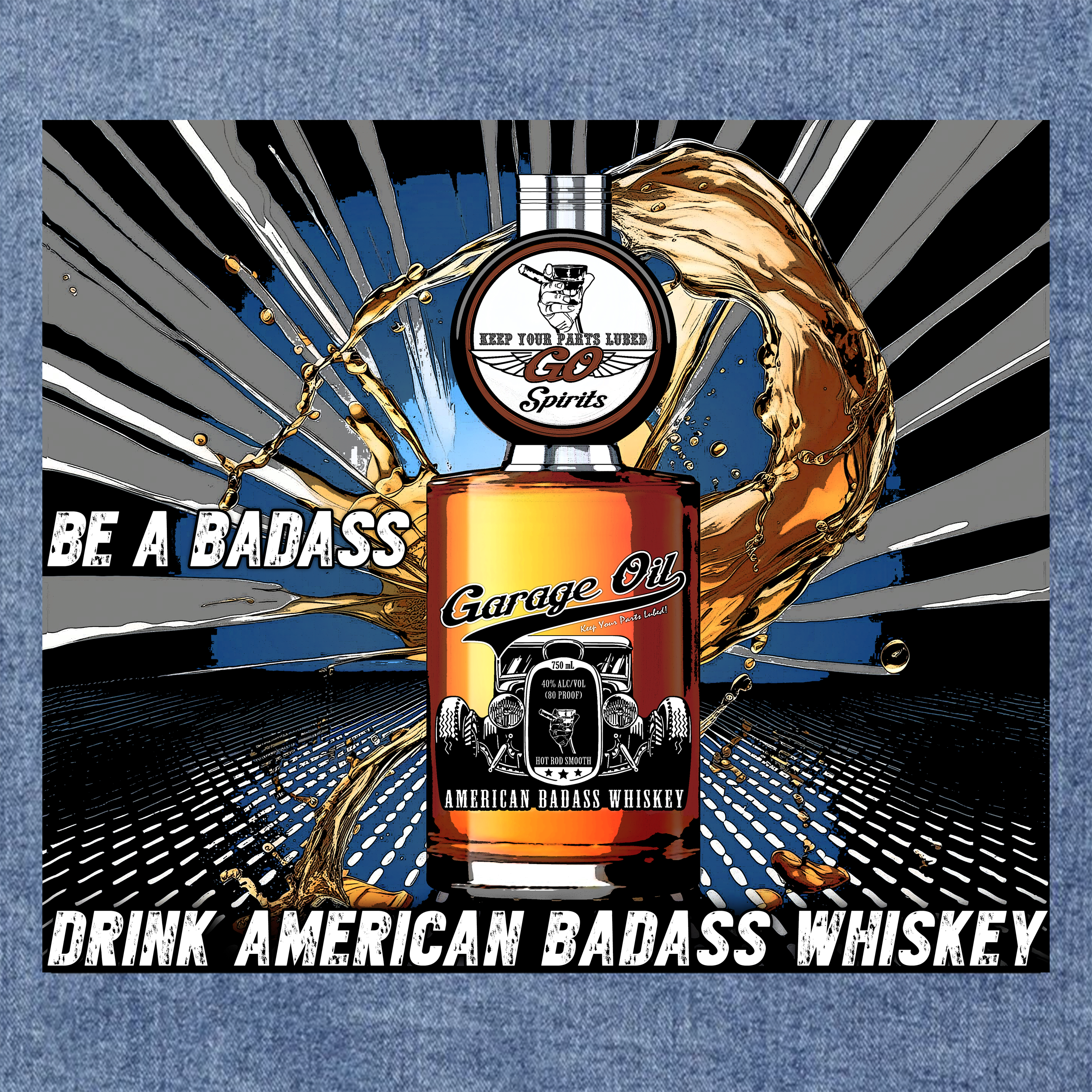 Men's Badass Denim Jacket product thumbnail image Men's Badass Denim Jacket product thumbnail image