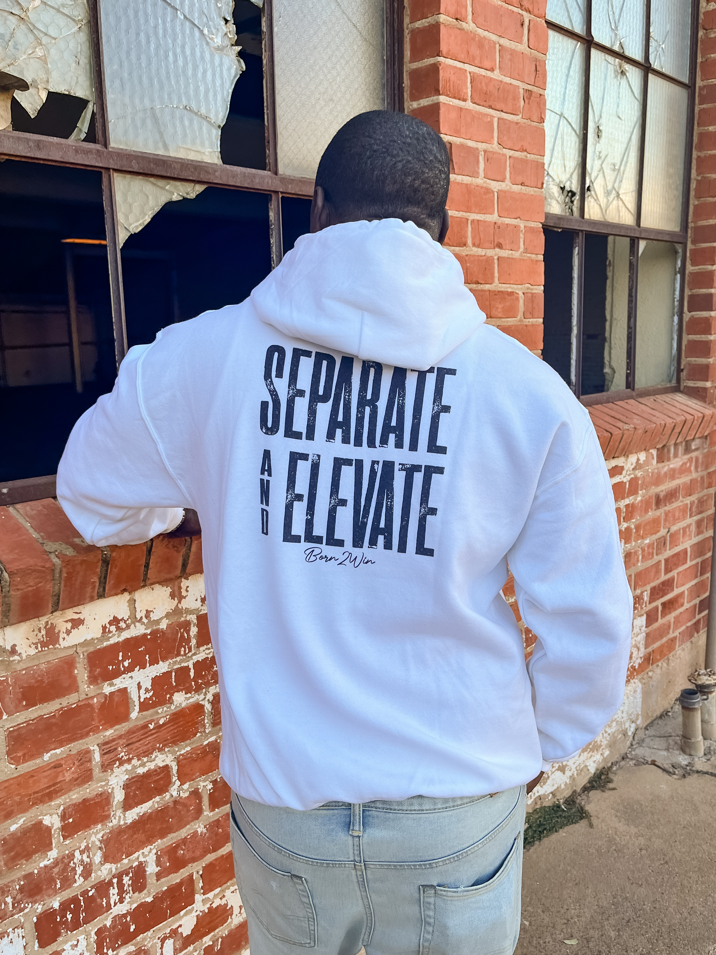 Separate and Elevate Unisex Hoodie product thumbnail image Separate and Elevate Unisex Hoodie product thumbnail image