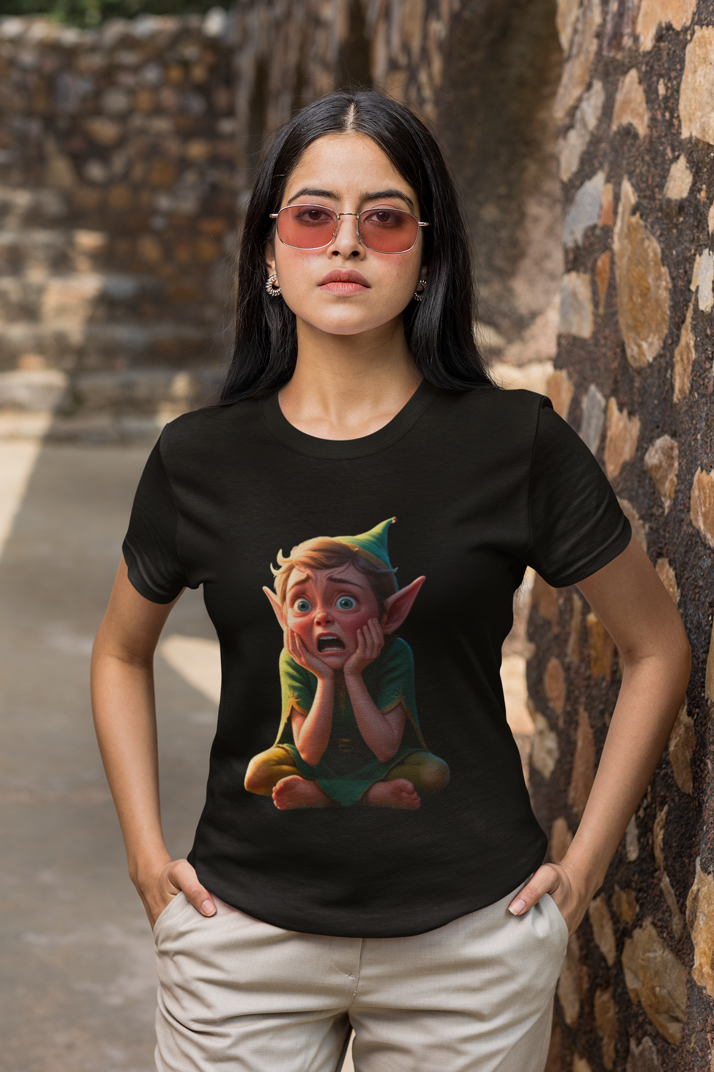 Whimsical Elf T-Shirt, Cute Graphic Tee, Gift for Kids, Fantasy Merchandise, Unique Playwear, Birthday &amp; Holiday Apparel
