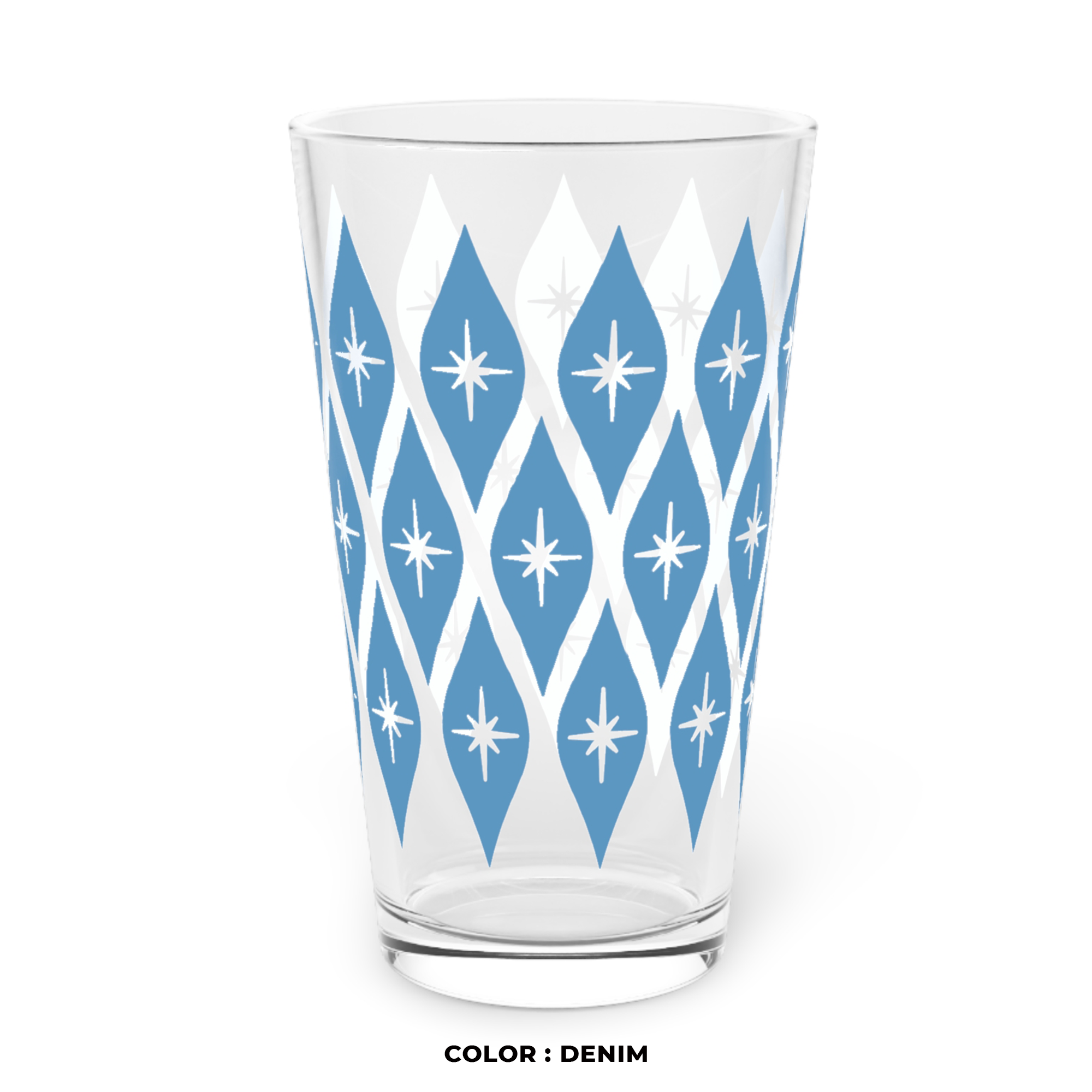 Retro Ogee Pint Glass in Denim product thumbnail image