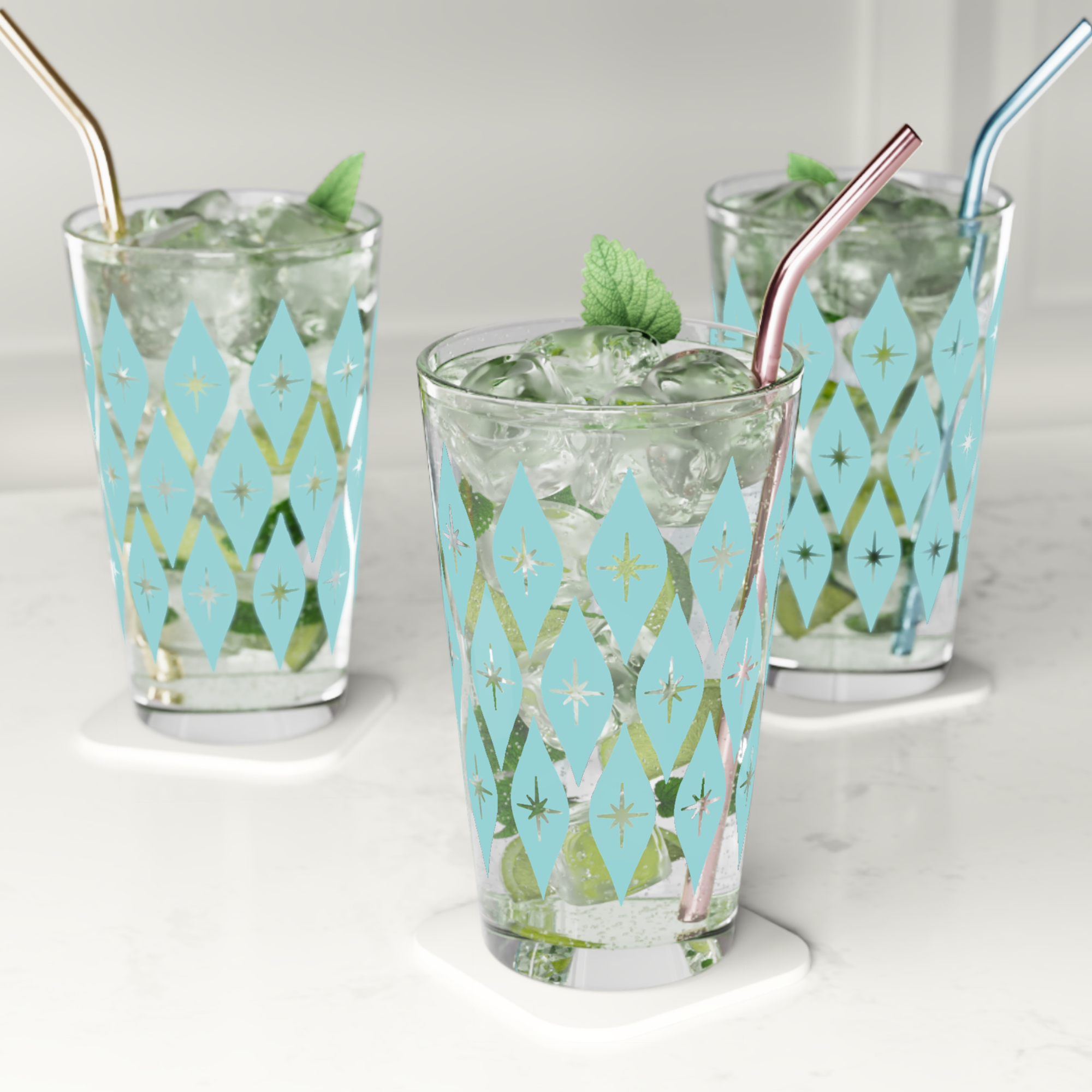Retro Ogee Pint Glass in Pool product thumbnail image