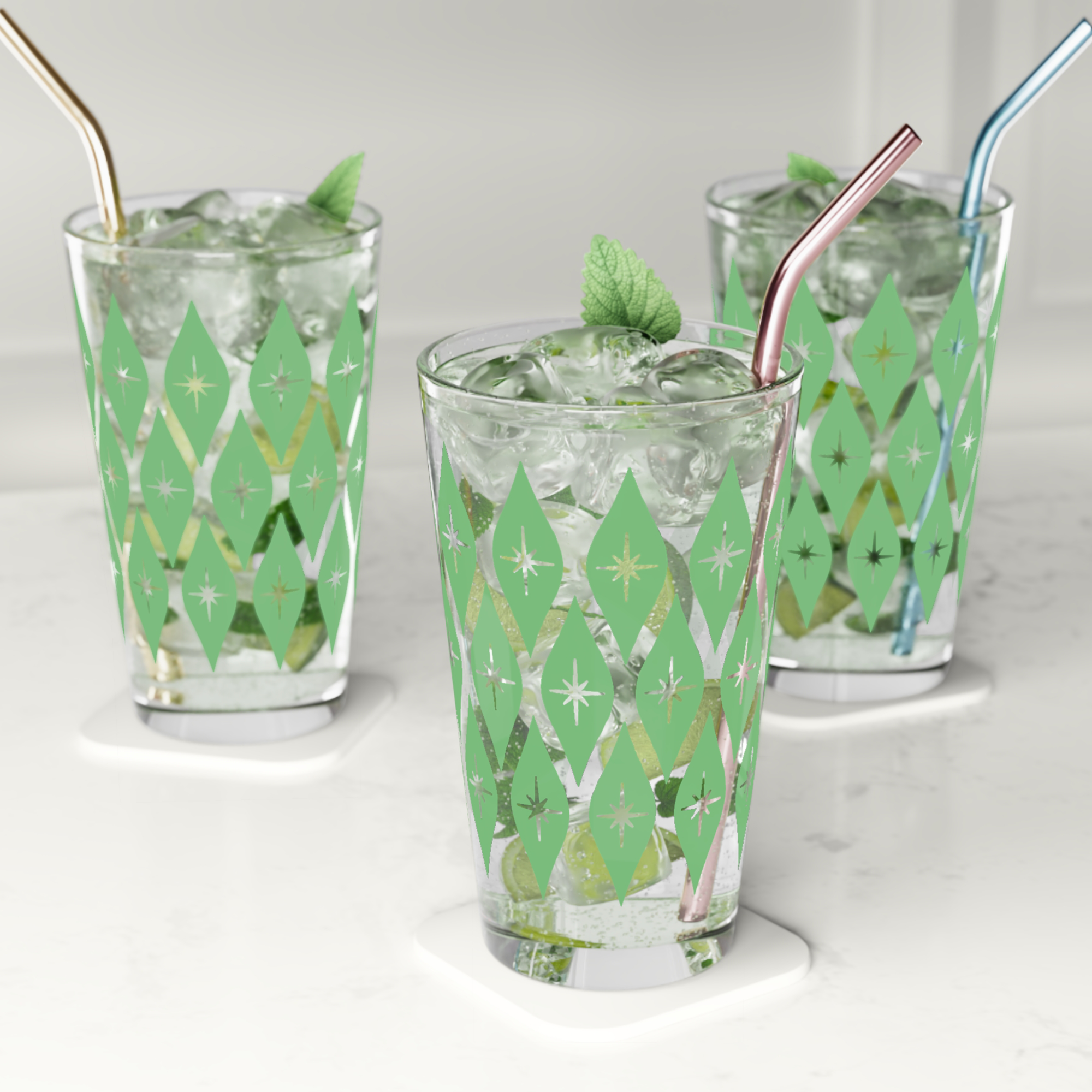 Retro Ogee Pint Glass in Turf product thumbnail image