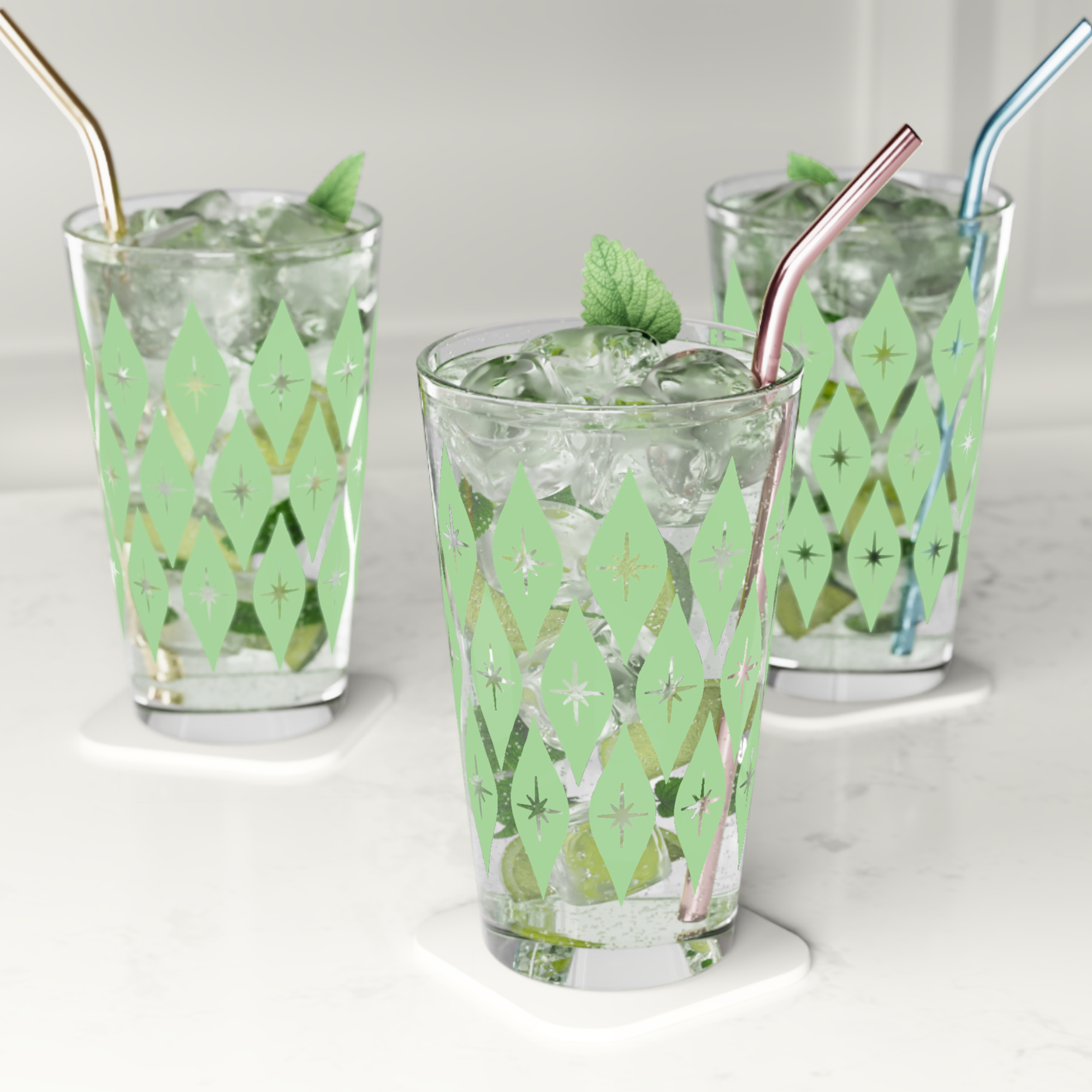 Retro Ogee Pint Glass in Jadeite product thumbnail image