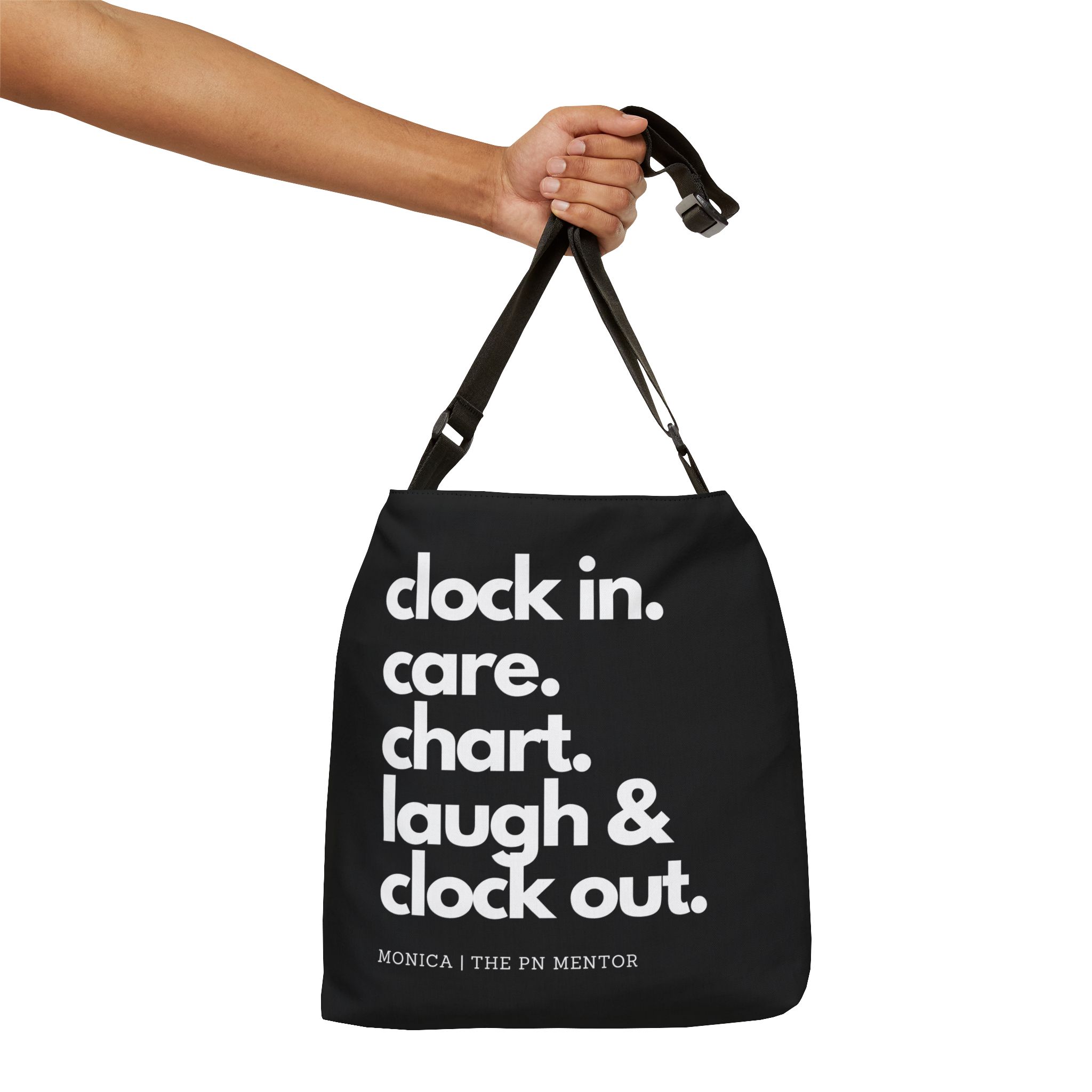 Clock In Tote Bag