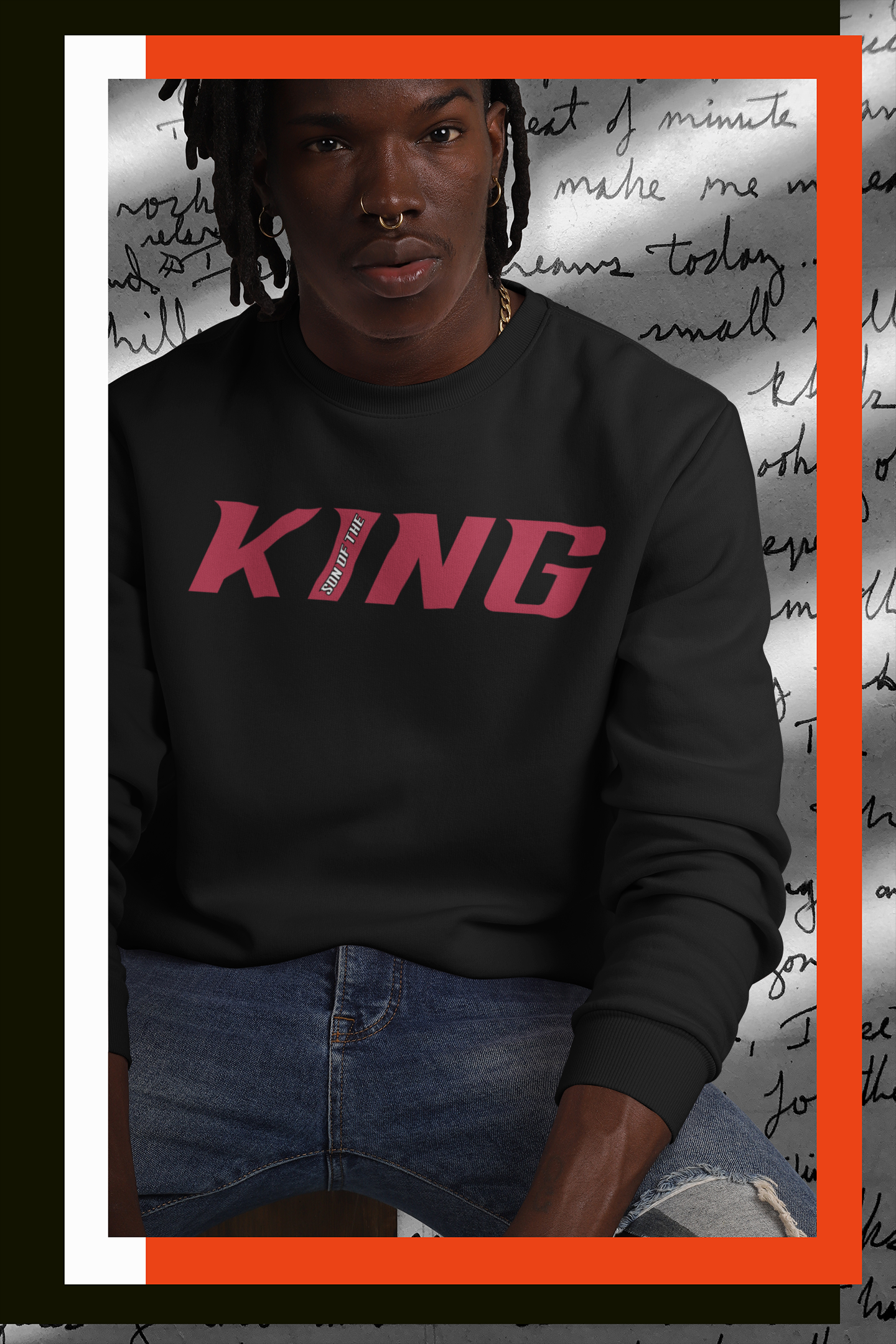 Son of The King Unisex Midweight Softstyle Fleece Crewneck Sweatshirt : Faith product thumbnail image Son of The King Unisex Midweight Softstyle Fleece Crewneck Sweatshirt : Faith product thumbnail image