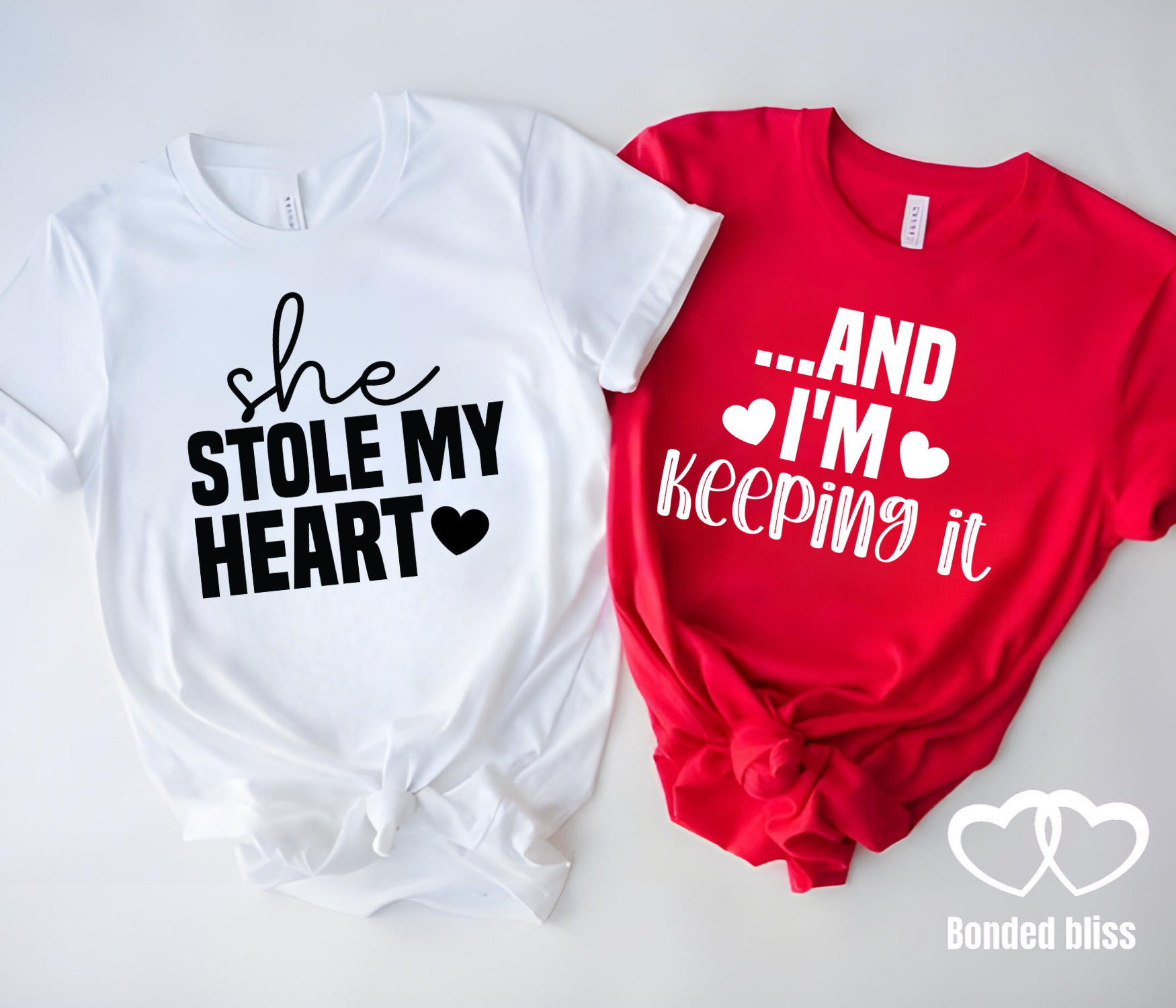She Stole My Heart & I'm Keeping It - Matching Couple's T-Shirts She Stole My Heart & I'm Keeping It - Matching Couple's T-Shirts