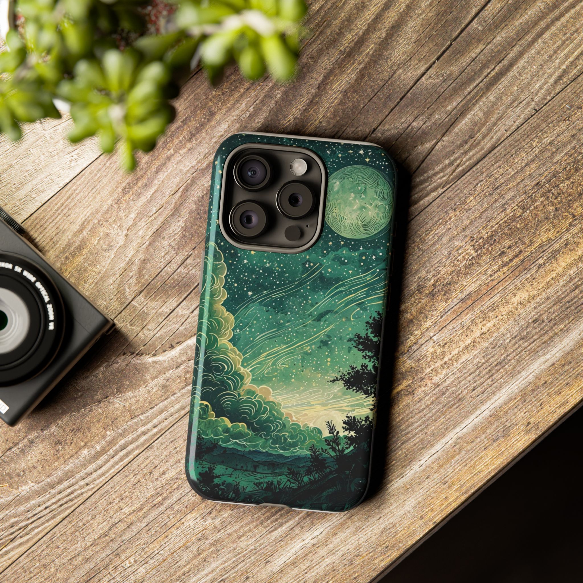 Phone Cases - samsung & iphone - Night Landscape Silhouette Trees Stars Moon product thumbnail image Phone Cases - samsung & iphone - Night Landscape Silhouette Trees Stars Moon product thumbnail image