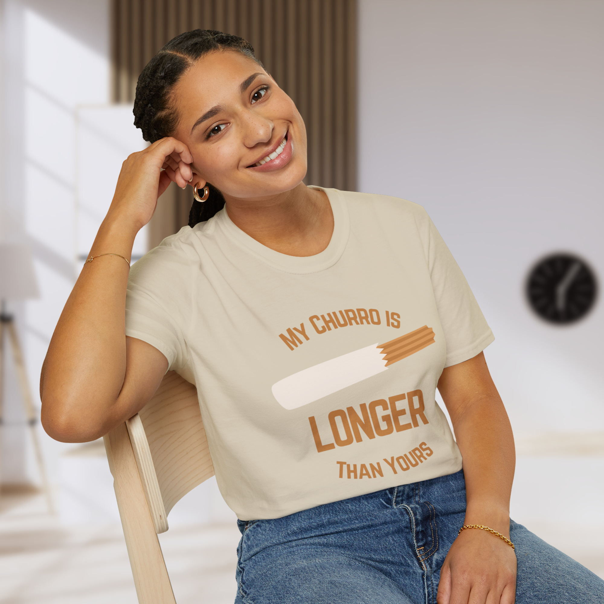 My Churro is Longer Than Yours Funny Theme Park T-Shirt product thumbnail image My Churro is Longer Than Yours Funny Theme Park T-Shirt product thumbnail image