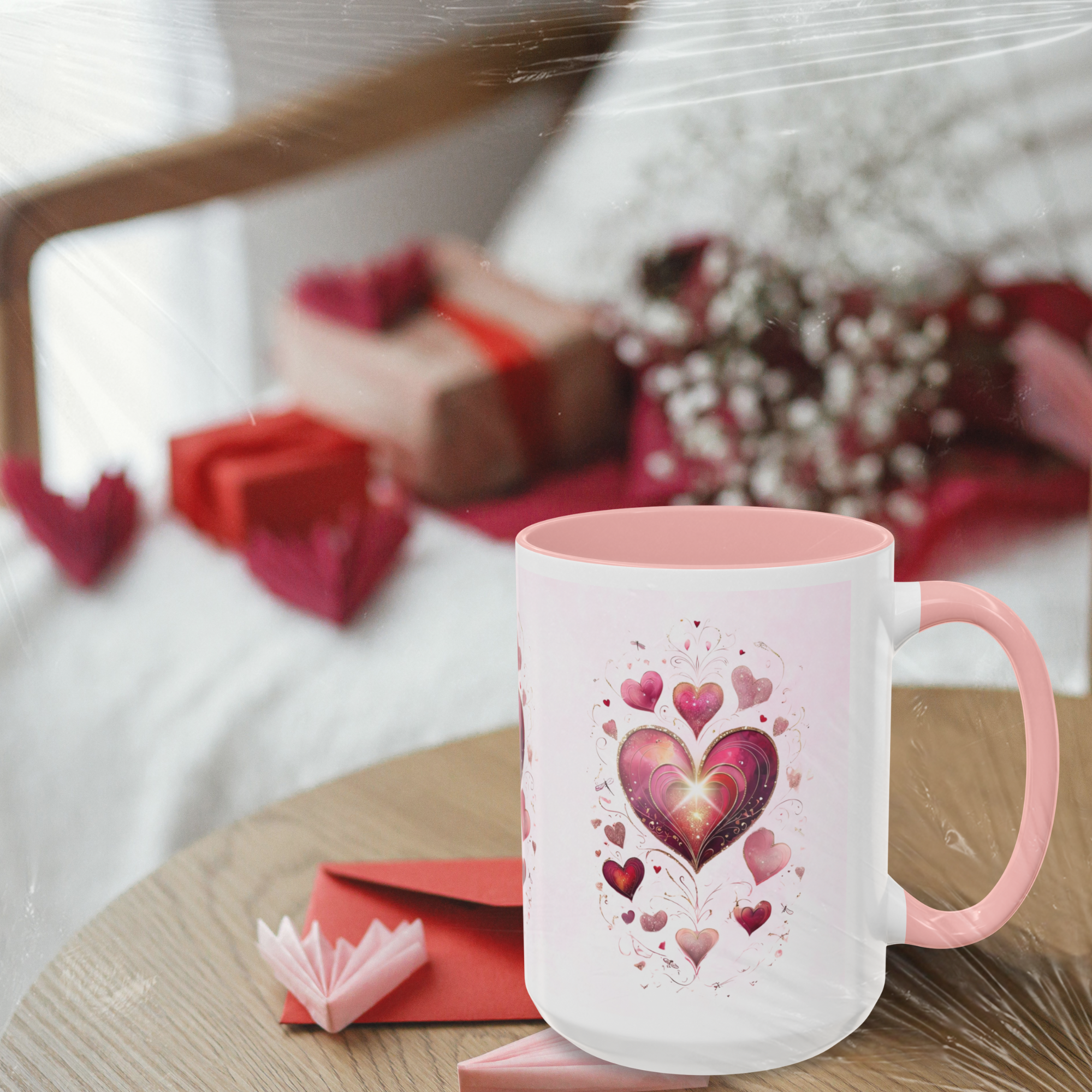 Personalized Valentine’s Day Mug - Custom Name Coffee Cup - Romantic Heart Design - Gift for Her (15oz) product thumbnail image Personalized Valentine’s Day Mug - Custom Name Coffee Cup - Romantic Heart Design - Gift for Her (15oz) product thumbnail image