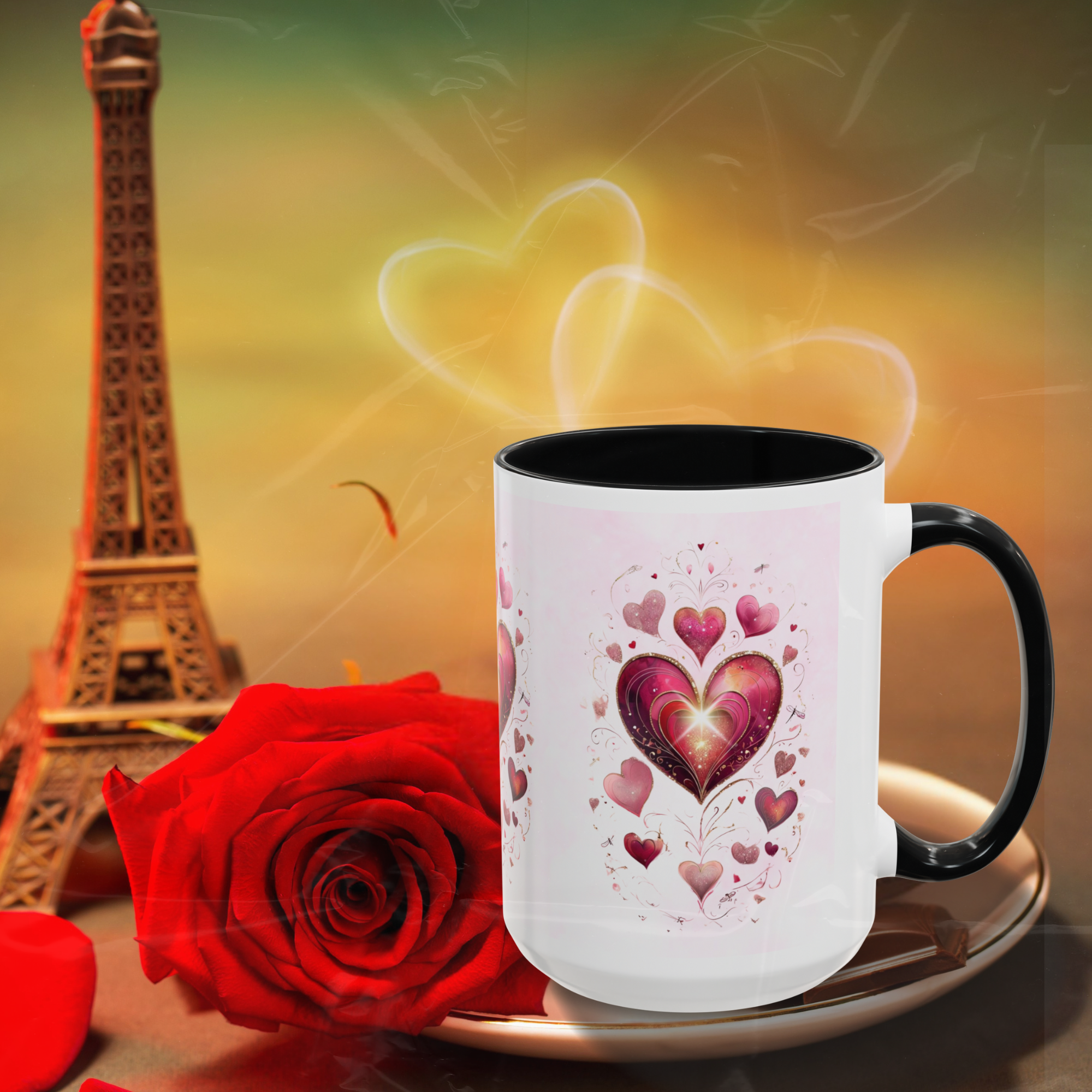 Personalized Valentine’s Day Mug - Custom Name Coffee Cup - Romantic Heart Design - Gift for Her (15oz) product thumbnail image Personalized Valentine’s Day Mug - Custom Name Coffee Cup - Romantic Heart Design - Gift for Her (15oz) product thumbnail image
