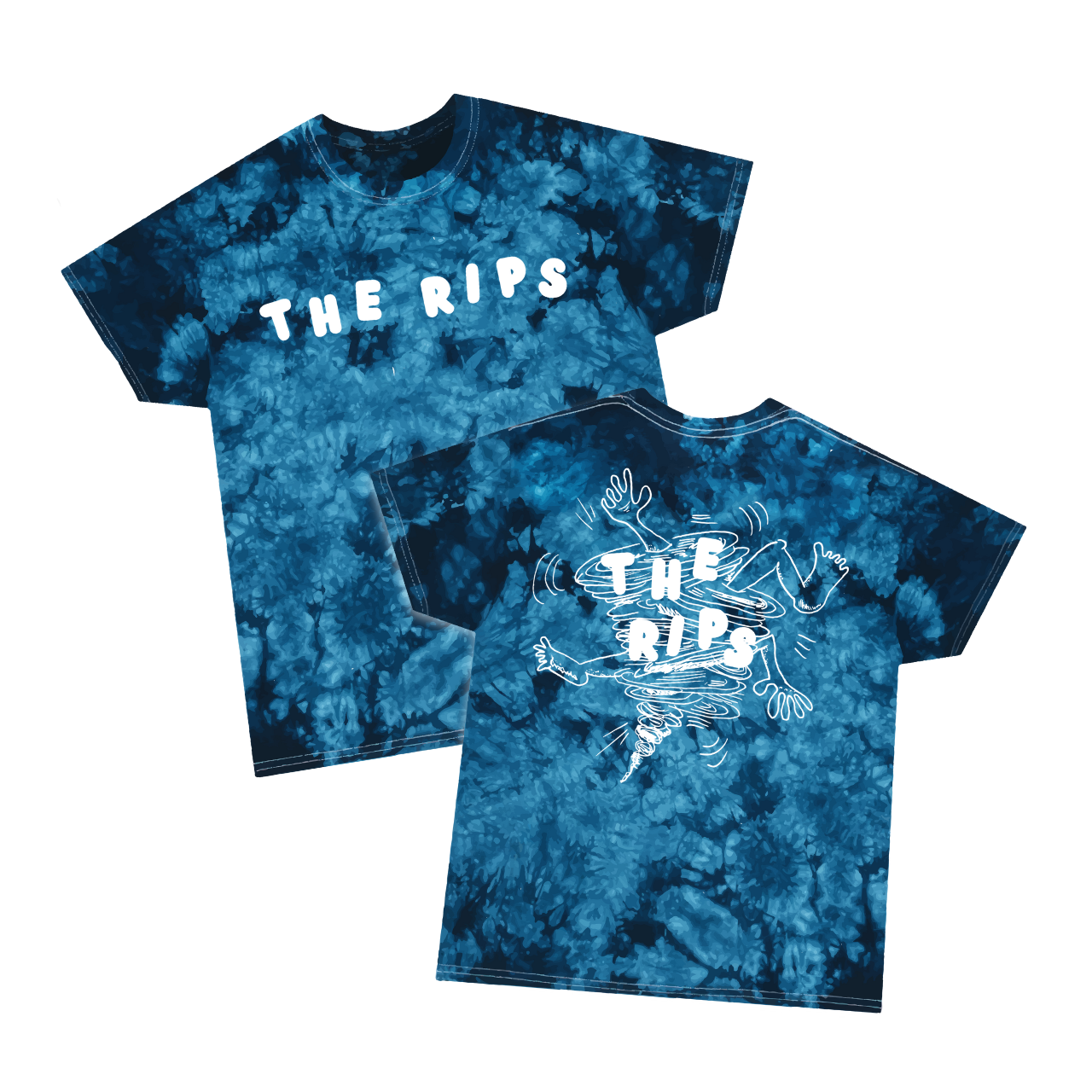 The Rips Tie-Dye Tee - Blue product thumbnail image The Rips Tie-Dye Tee - Blue product thumbnail image