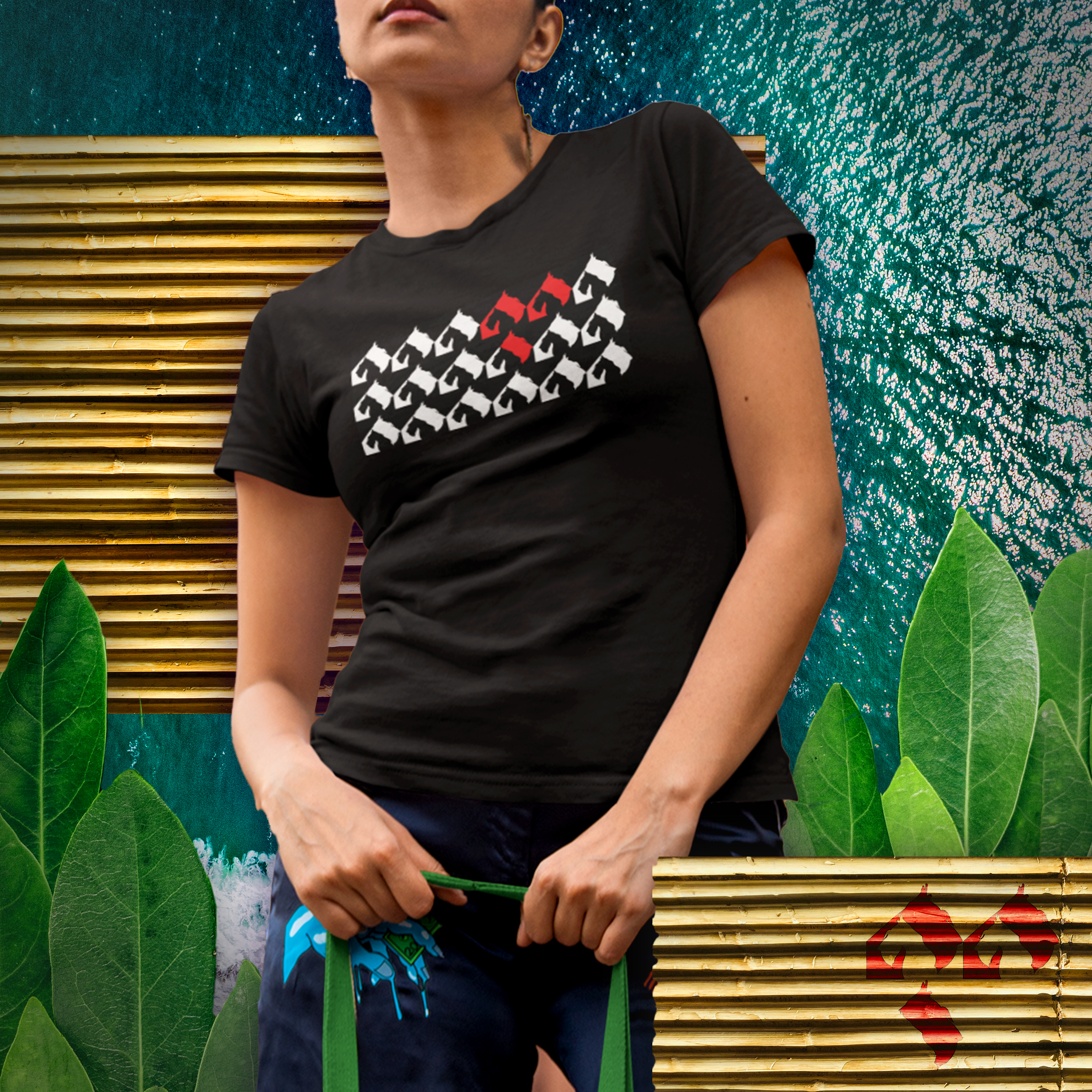 Women's Tee - "Houndstooth" Heart Scottie product thumbnail image