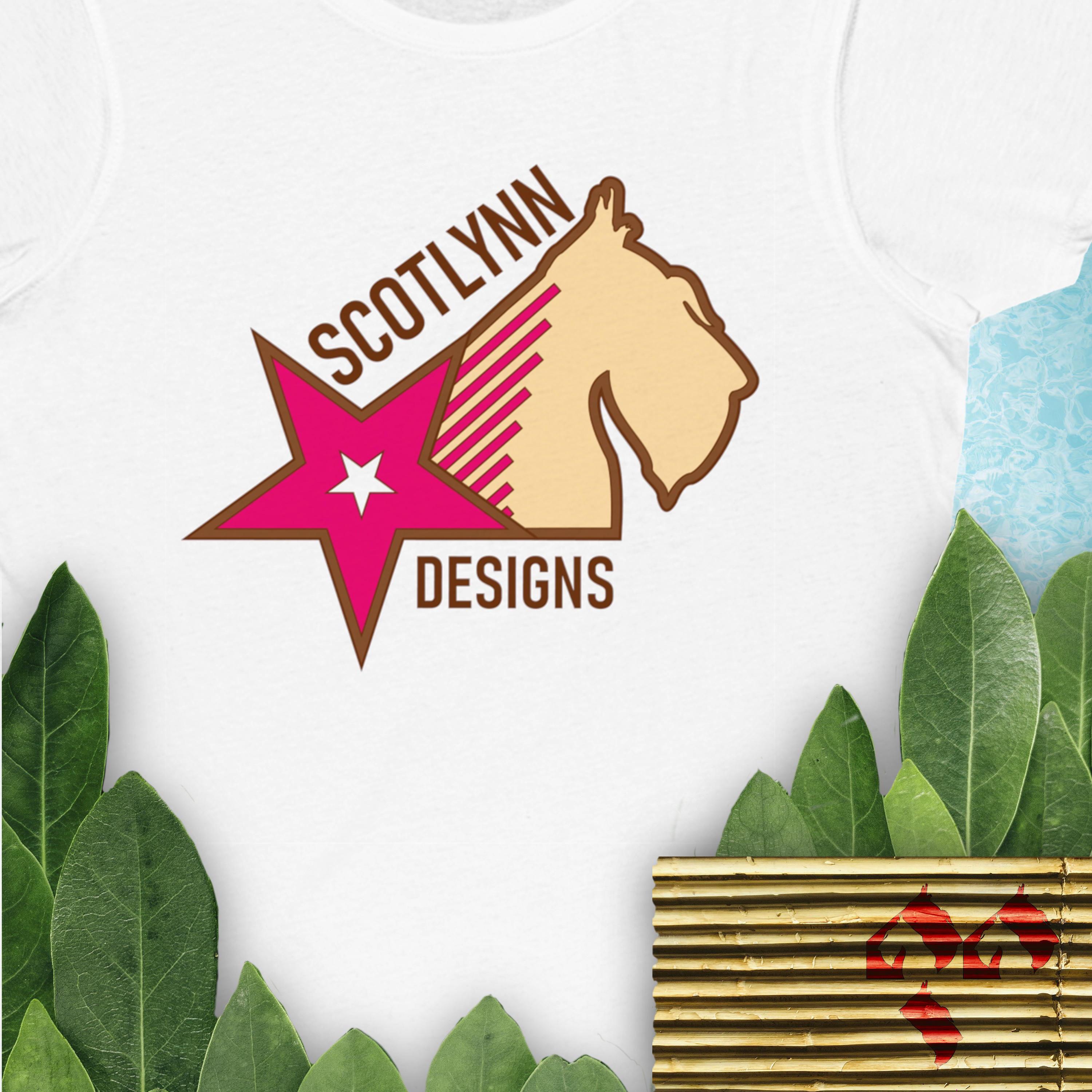 Organic Women's Tee - Pink Star Wheaten Scottie product thumbnail image