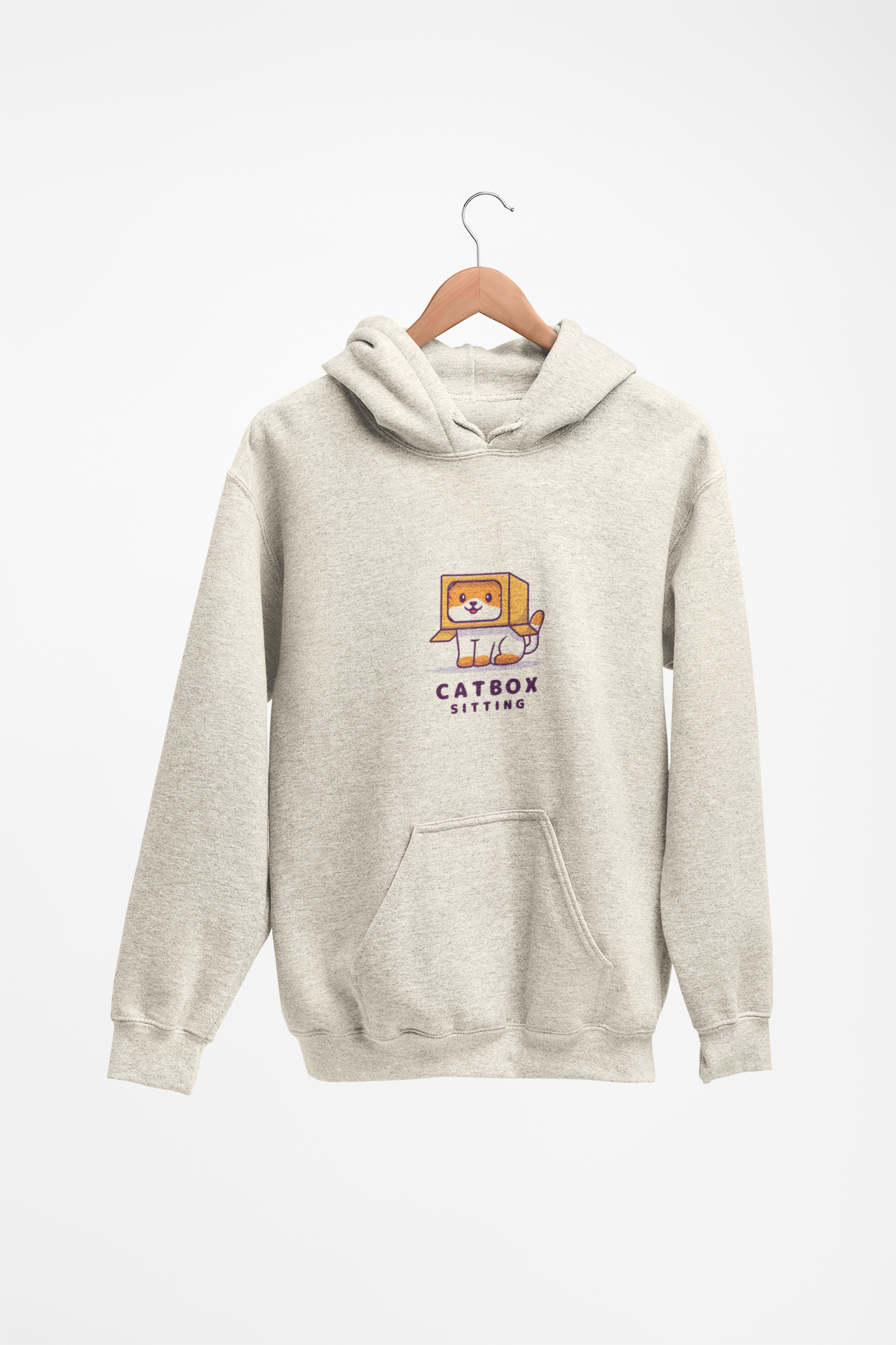 Cute Catbox Sitting Hoodie | Unisex Lightweight Hooded Sweatshirt, Pet Lover Gift, Comfortable, Cozy Nights, Animal Lover Apparel product thumbnail image Cute Catbox Sitting Hoodie | Unisex Lightweight Hooded Sweatshirt, Pet Lover Gift, Comfortable, Cozy Nights, Animal Lover Apparel product thumbnail image