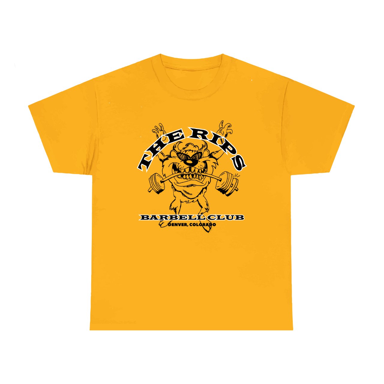 Barbell Club Tee - Gold product thumbnail image Barbell Club Tee - Gold product thumbnail image