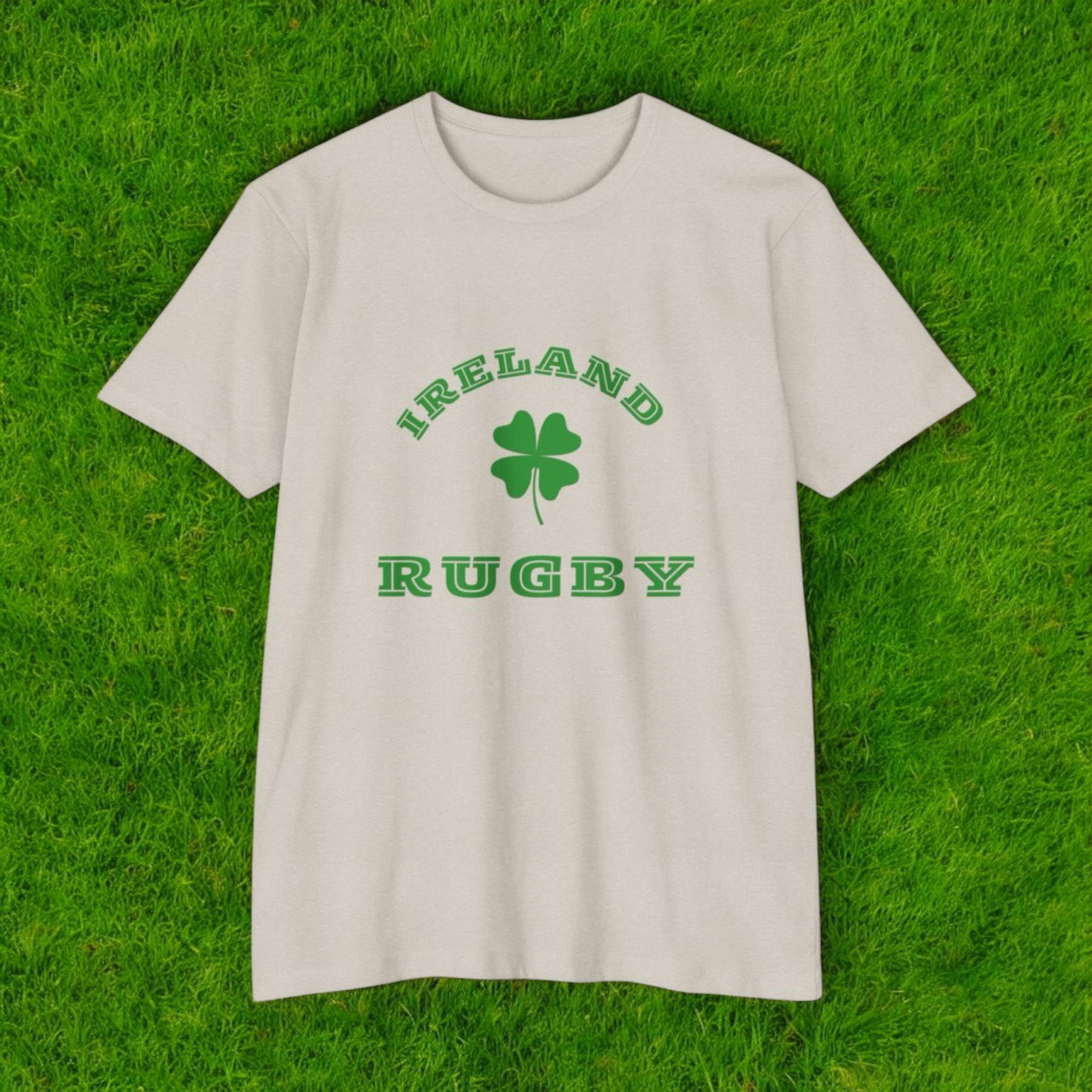 Ireland /Rugby /Green Unisex CVC Jersey T-shirt product thumbnail image Ireland /Rugby /Green Unisex CVC Jersey T-shirt product thumbnail image