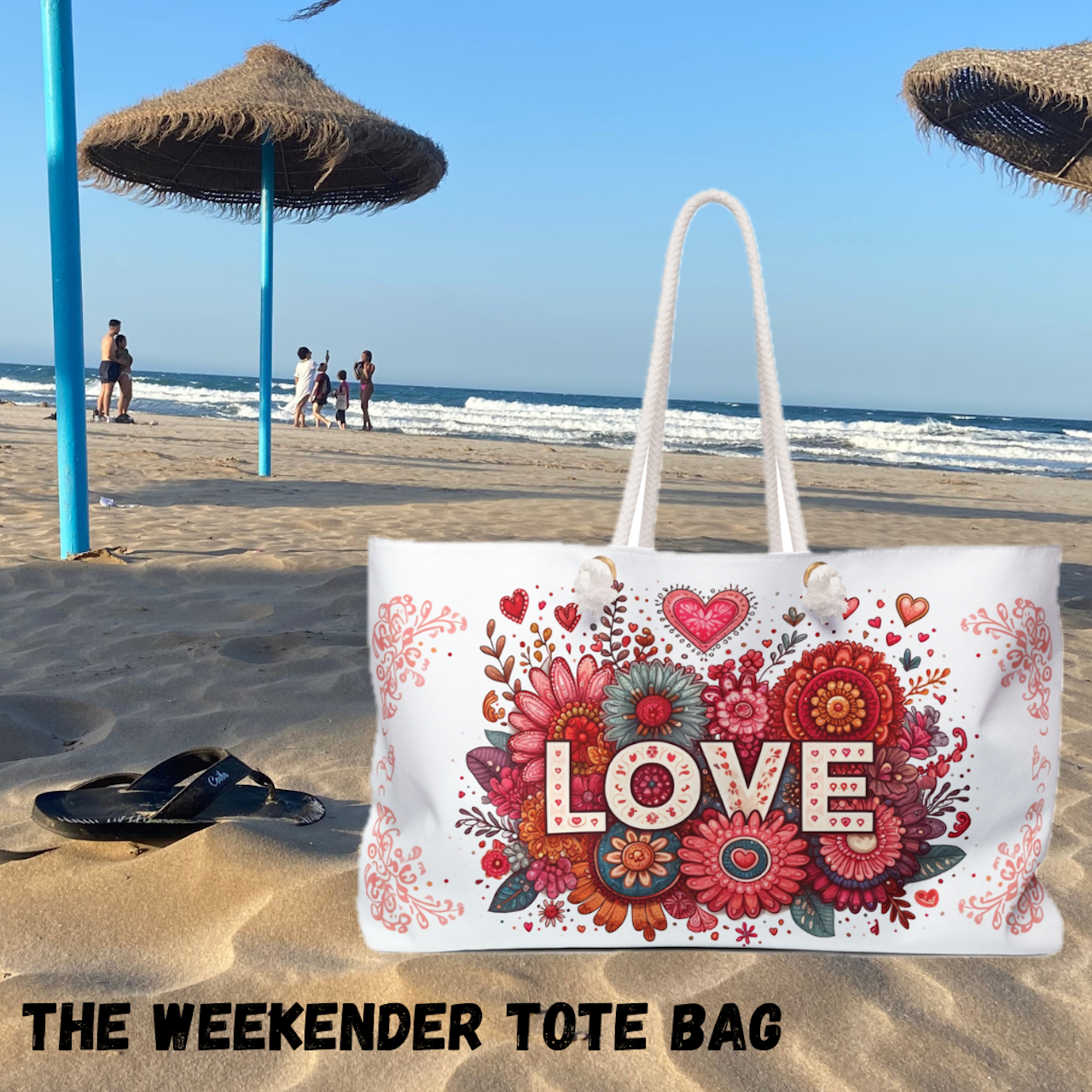 Flower-Love Weekender Bag product thumbnail image Flower-Love Weekender Bag product thumbnail image