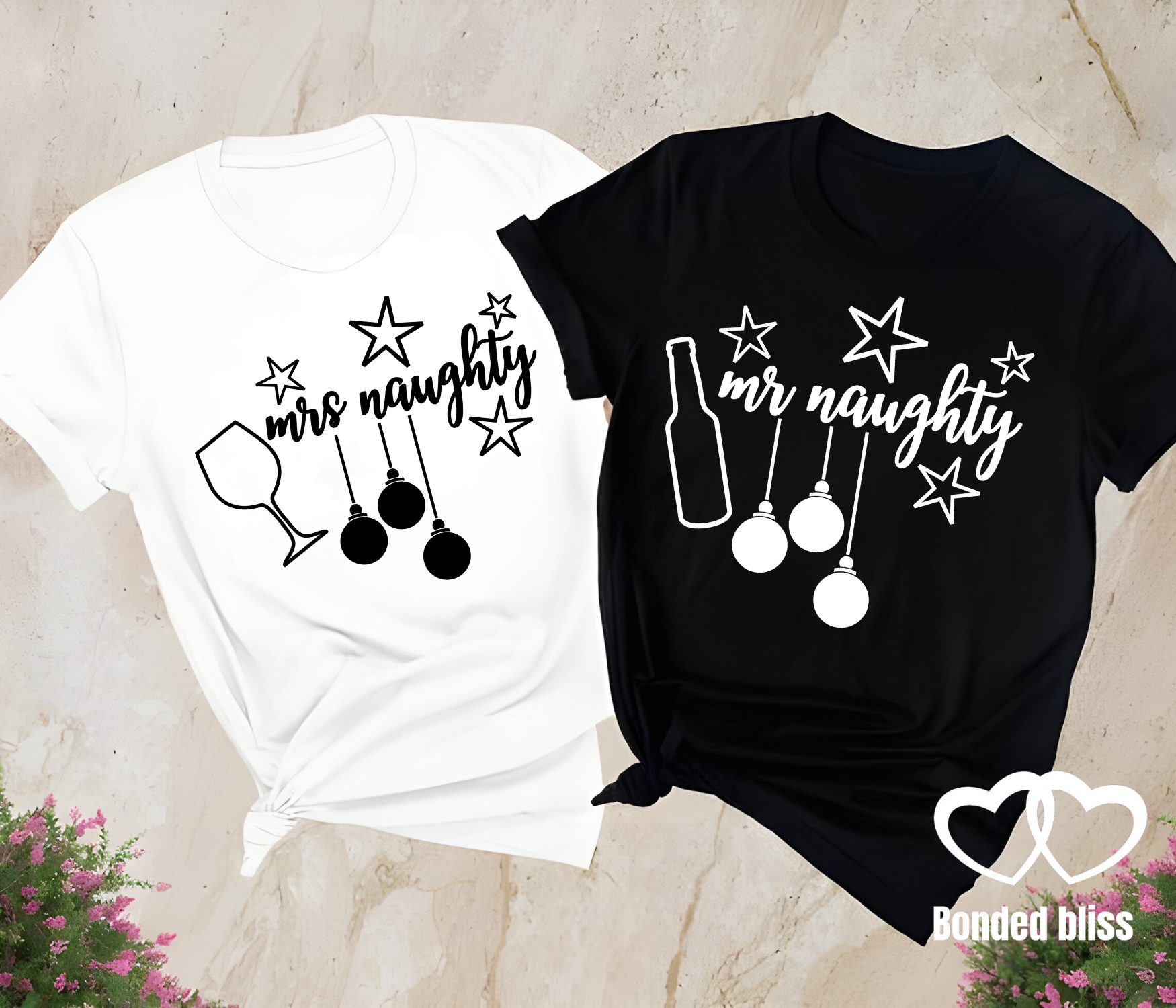 Mr. & Mrs. Naughty Matching Christmas T-Shirts – Fun Holiday Couple Tees Mr. & Mrs. Naughty Matching Christmas T-Shirts – Fun Holiday Couple Tees