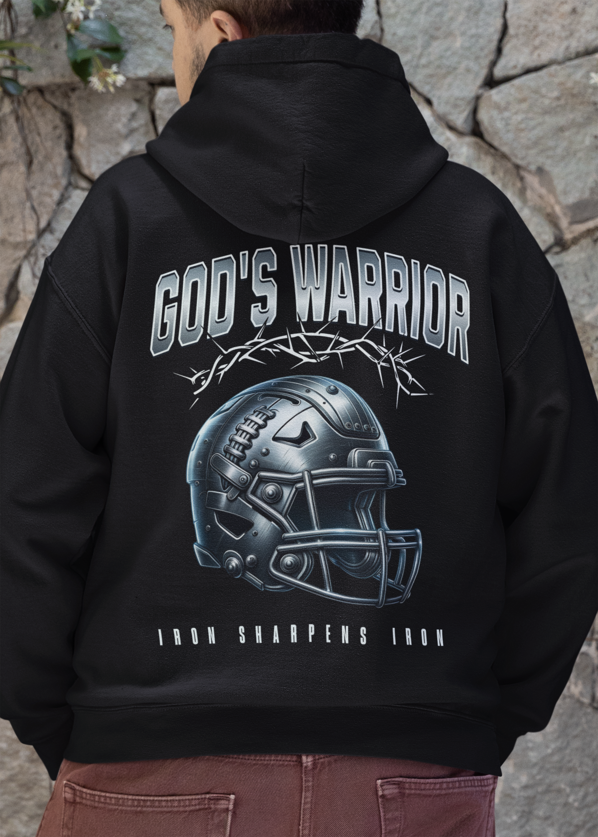 God's Warrior Iron Sharpens Iron Hoodie product thumbnail image God's Warrior Iron Sharpens Iron Hoodie product thumbnail image