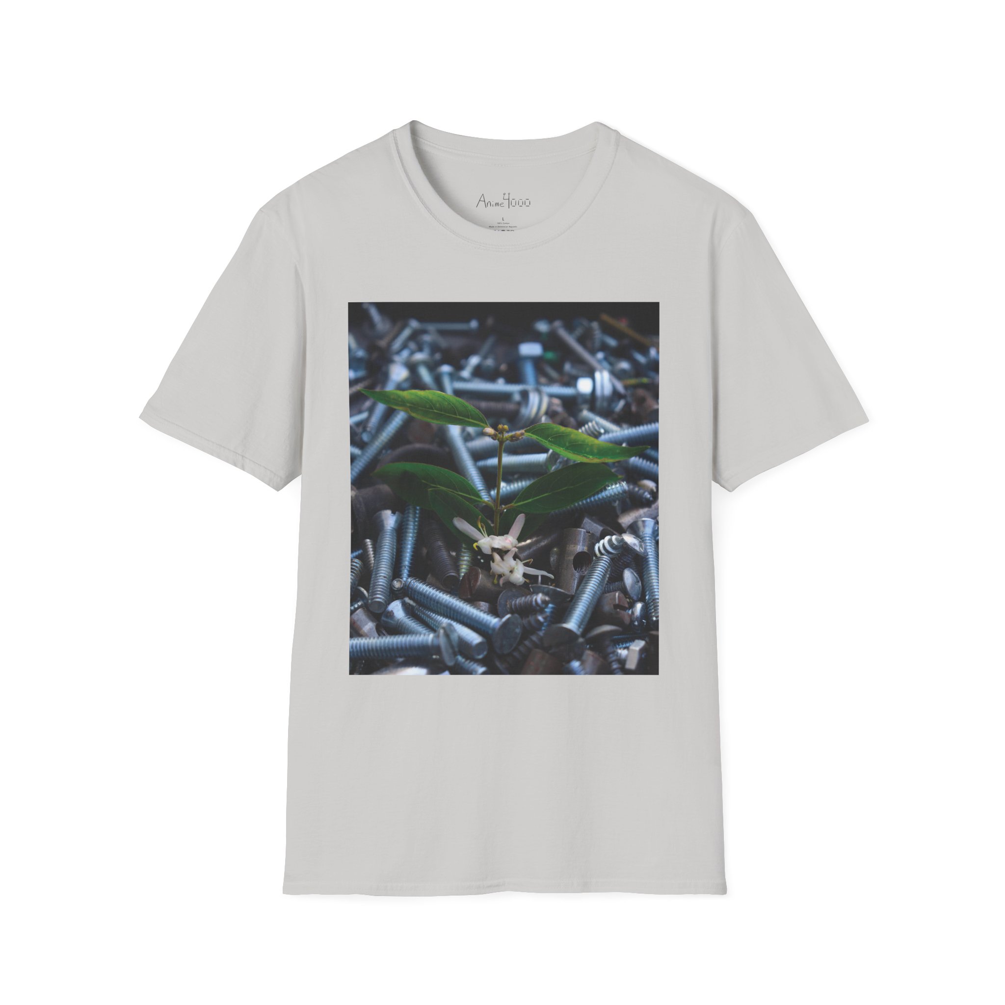 Plant Growing in Screws T-shirt product thumbnail image Plant Growing in Screws T-shirt product thumbnail image