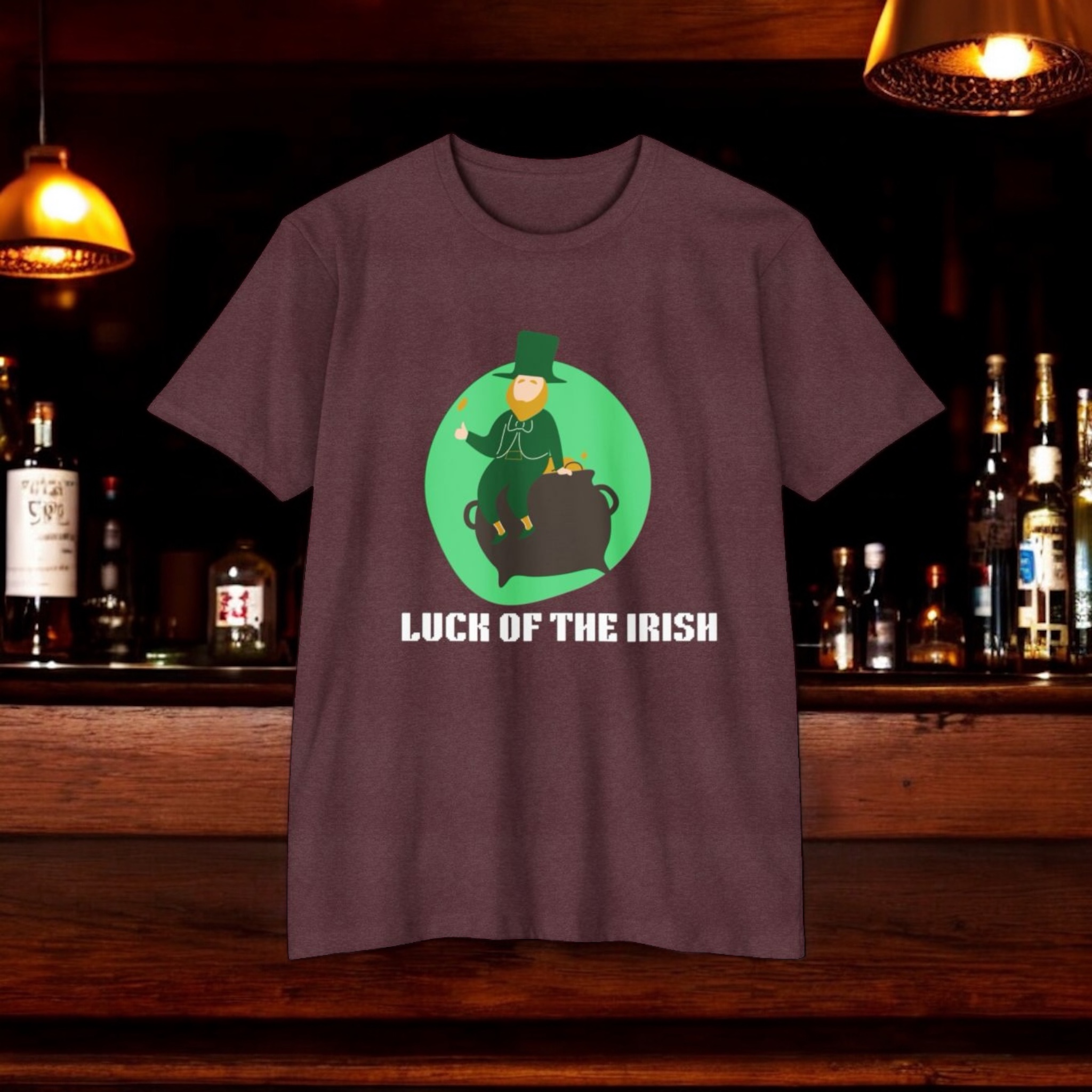 Luck of the Irish / Wh Unisex CVC Jersey T-shirt Luck of the Irish / Wh Unisex CVC Jersey T-shirt