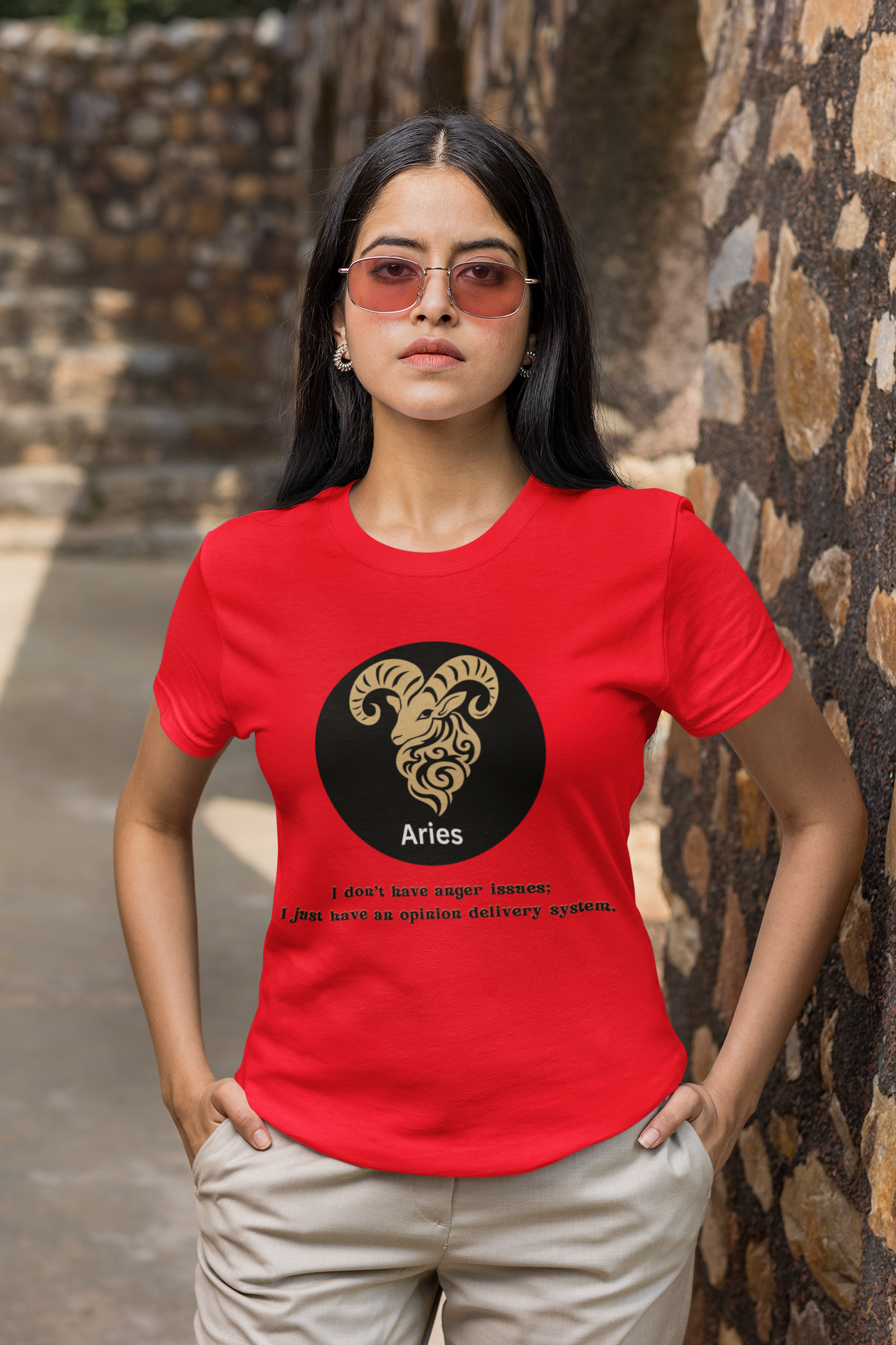 Aries T-Shirt, Aries Horoscope Gifts, Birth Month Gifts, Zodiac Sign T-Shirt Gifts, Astrology T-Shirt, Unisex Heavy Cotton Tee, Funny T-shirts product thumbnail image