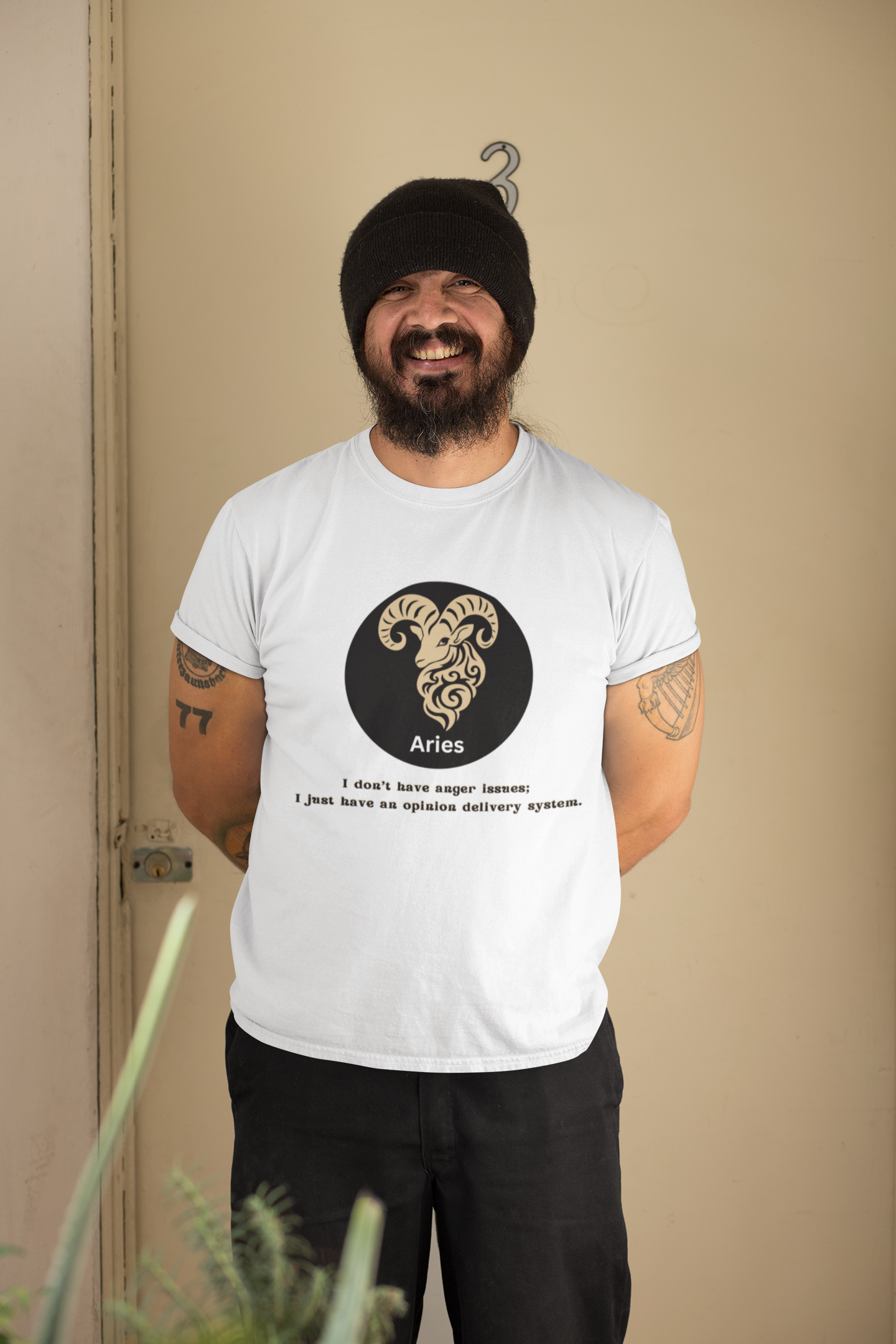 Aries T-Shirt, Aries Horoscope Gifts, Birth Month Gifts, Zodiac Sign T-Shirt Gifts, Astrology T-Shirt, Unisex Heavy Cotton Tee, Funny T-shirts product thumbnail image