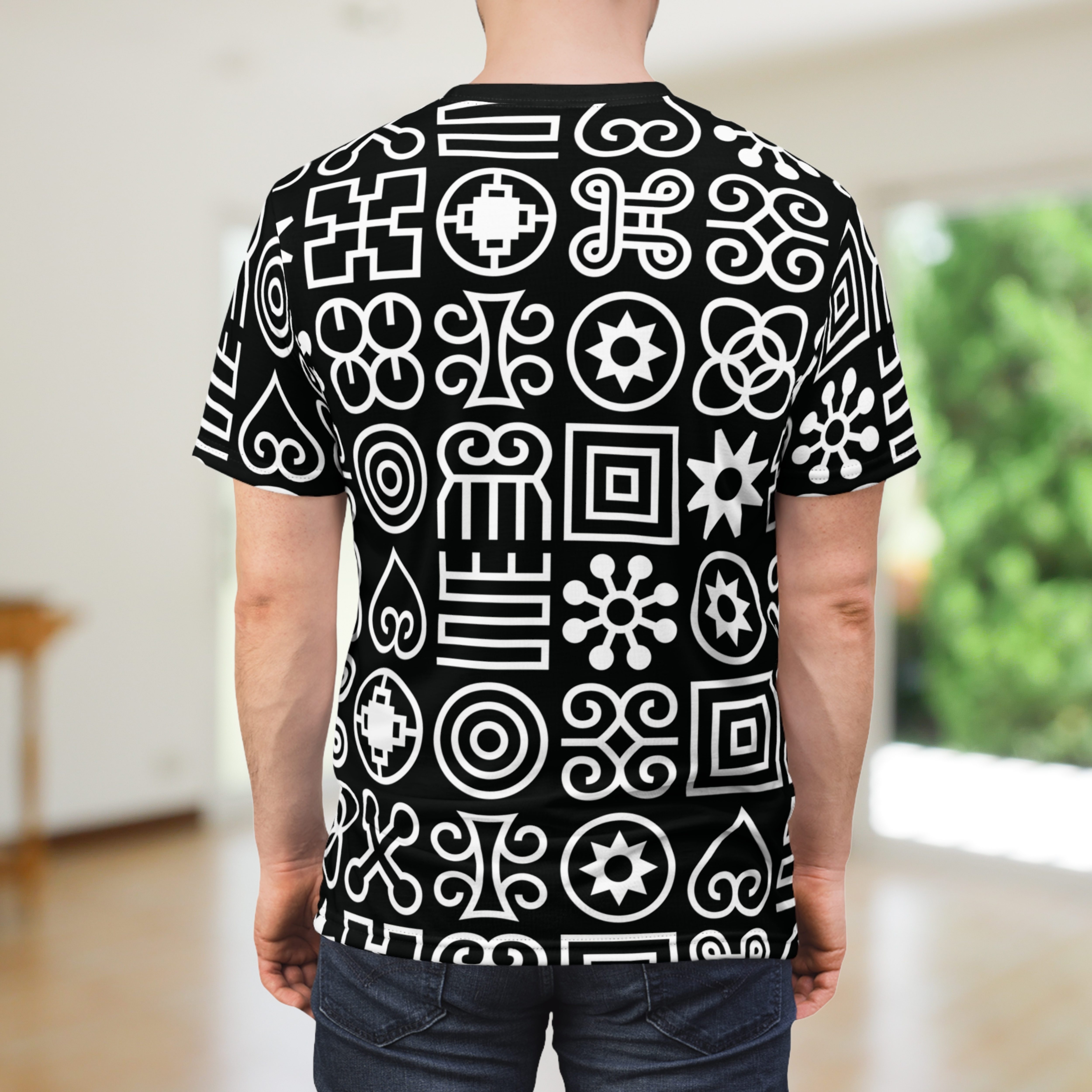 African Adinkra Pattern Unisex Tee product thumbnail image