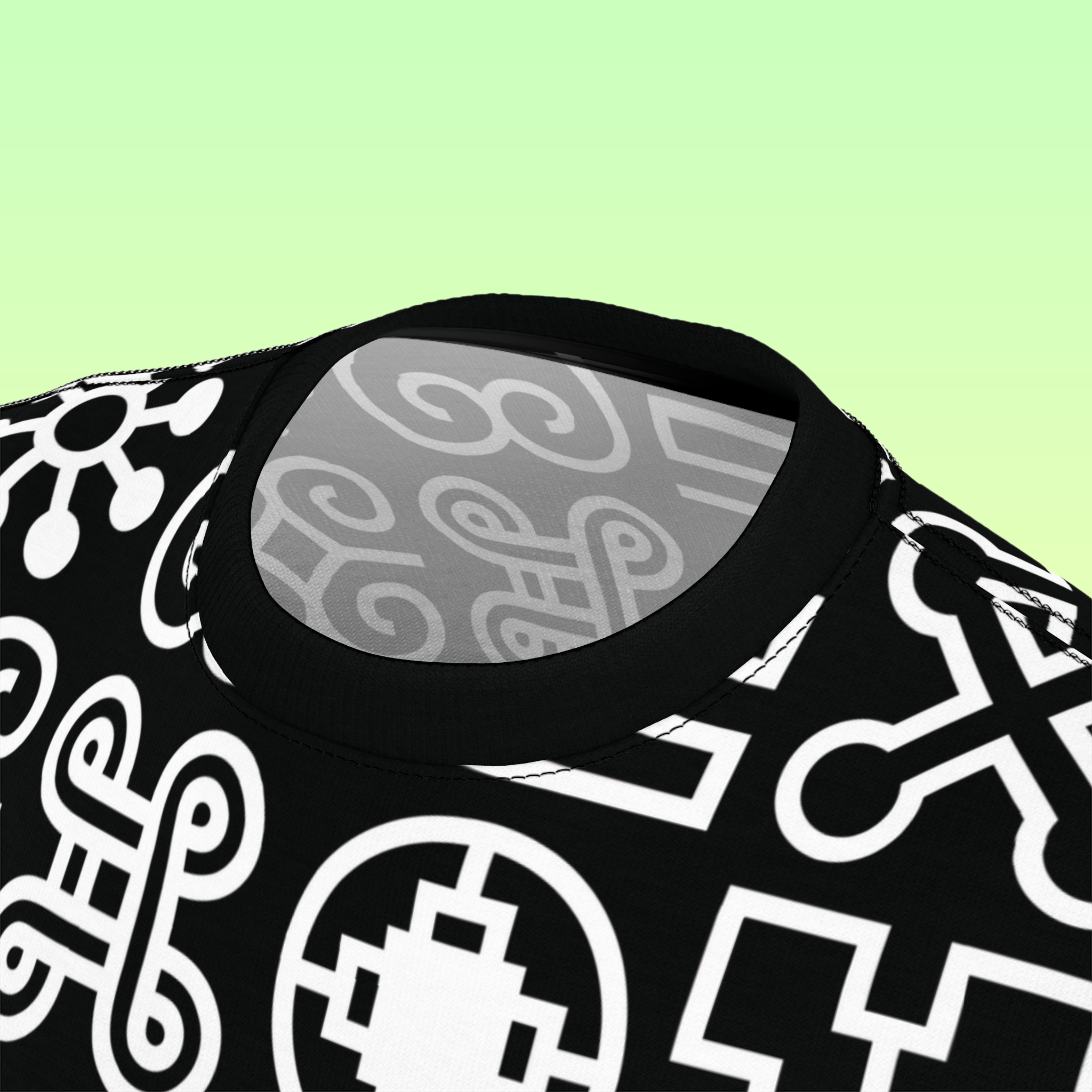 African Adinkra Pattern Unisex Tee product thumbnail image