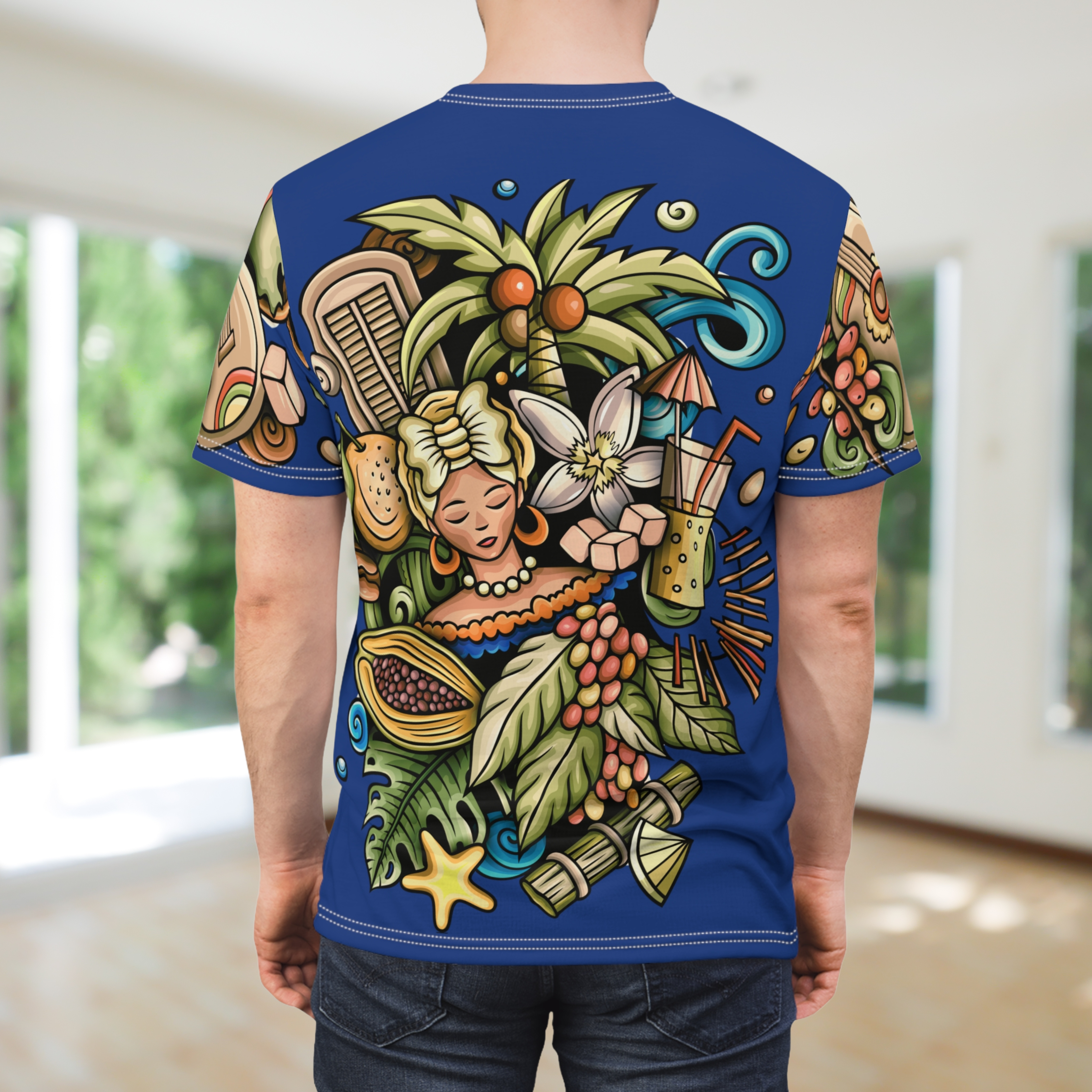 Unisex Tee Cuba Retro Cartoon Illustration Culture Design product thumbnail image