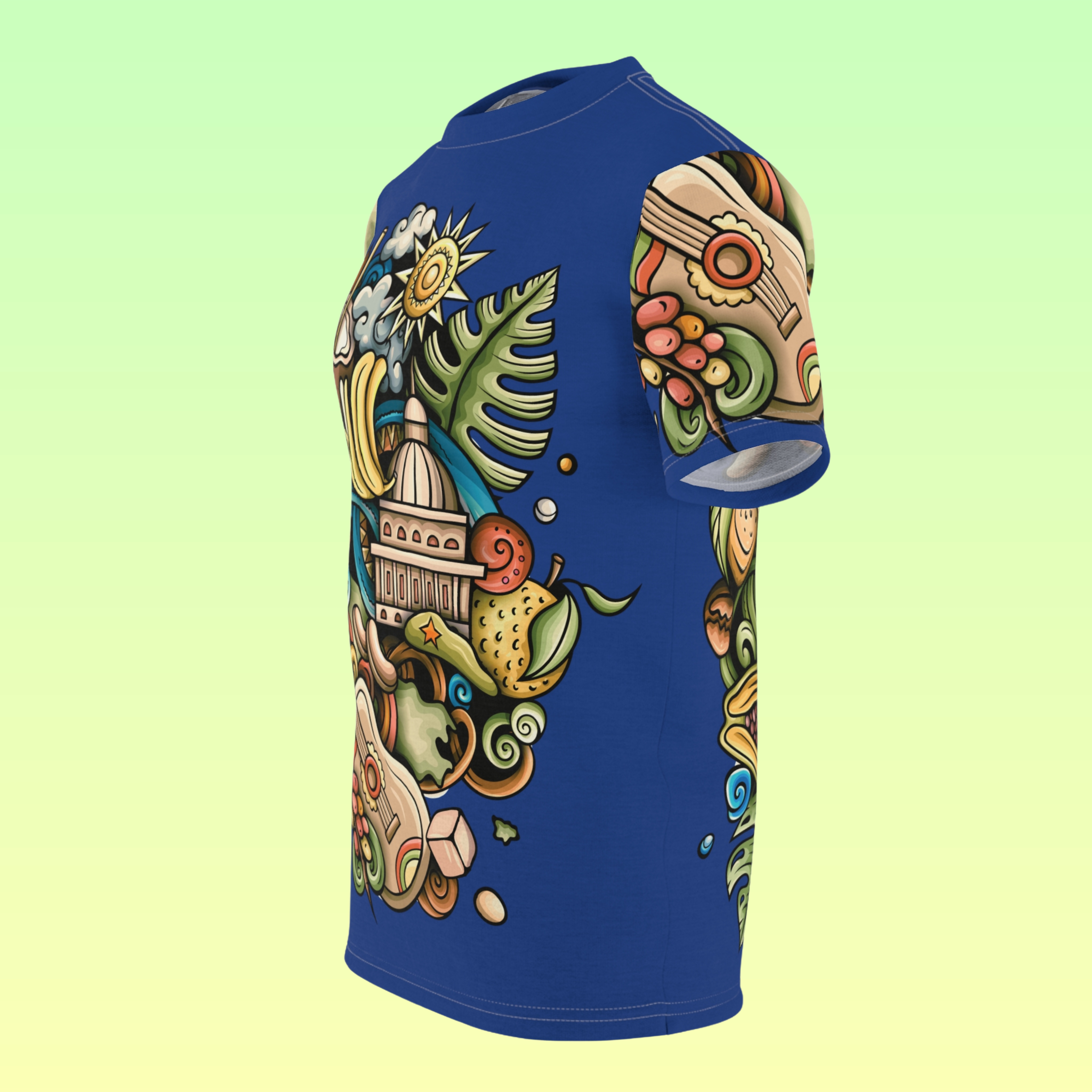 Unisex Tee Cuba Retro Cartoon Illustration Culture Design product thumbnail image