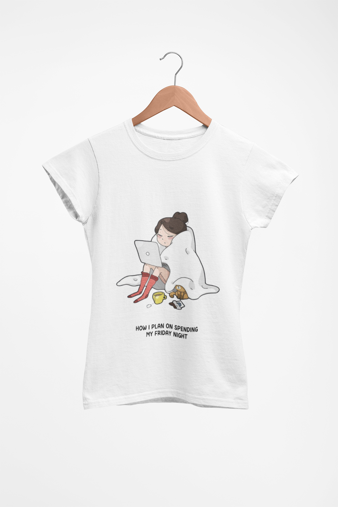 Cozy Friday Night Vibes T-Shirt product thumbnail image Cozy Friday Night Vibes T-Shirt product thumbnail image