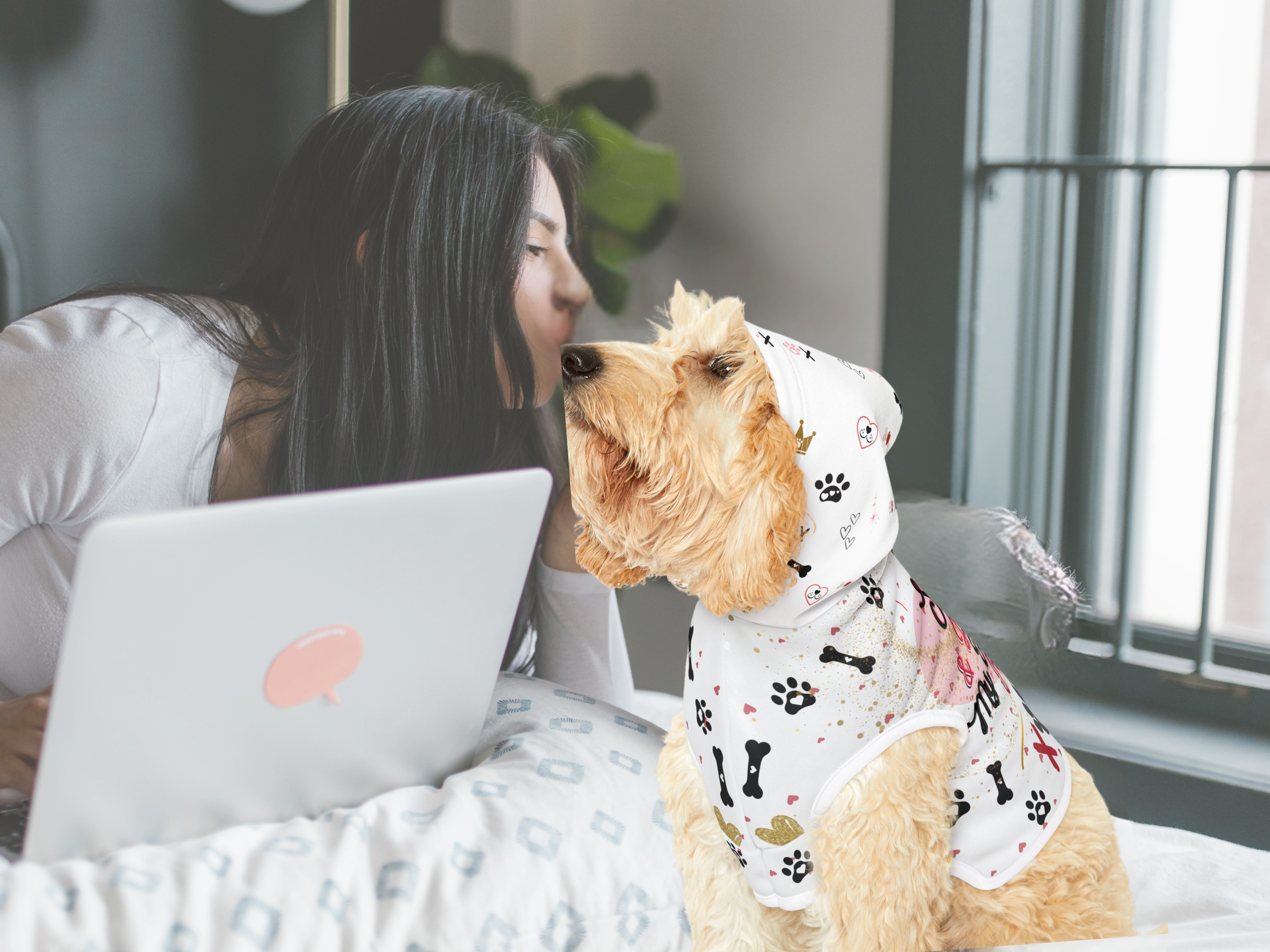 Pet Hoodie – Cute & Funny Dog Outfit – Valentines Day or Everyday Gift for Dog Lovers product thumbnail image Pet Hoodie – Cute & Funny Dog Outfit – Valentines Day or Everyday Gift for Dog Lovers product thumbnail image