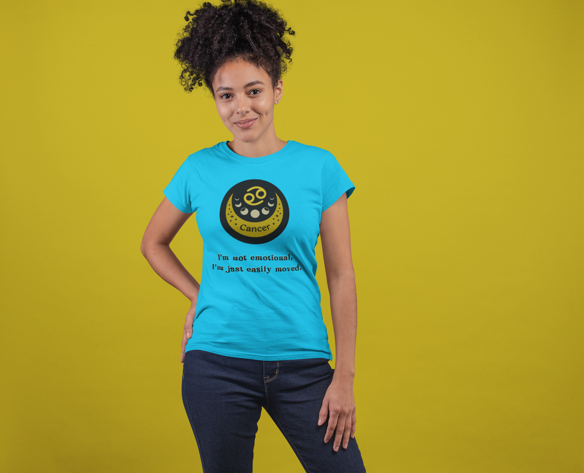 Cancer T-Shirt, Cancer Horoscope Gifts, Birth Month Gifts, Zodiac Sign T-Shirt Gifts, Astrology T-Shirt, Unisex Heavy Cotton Tee, Gift for a Cancer Horoscope  product thumbnail image