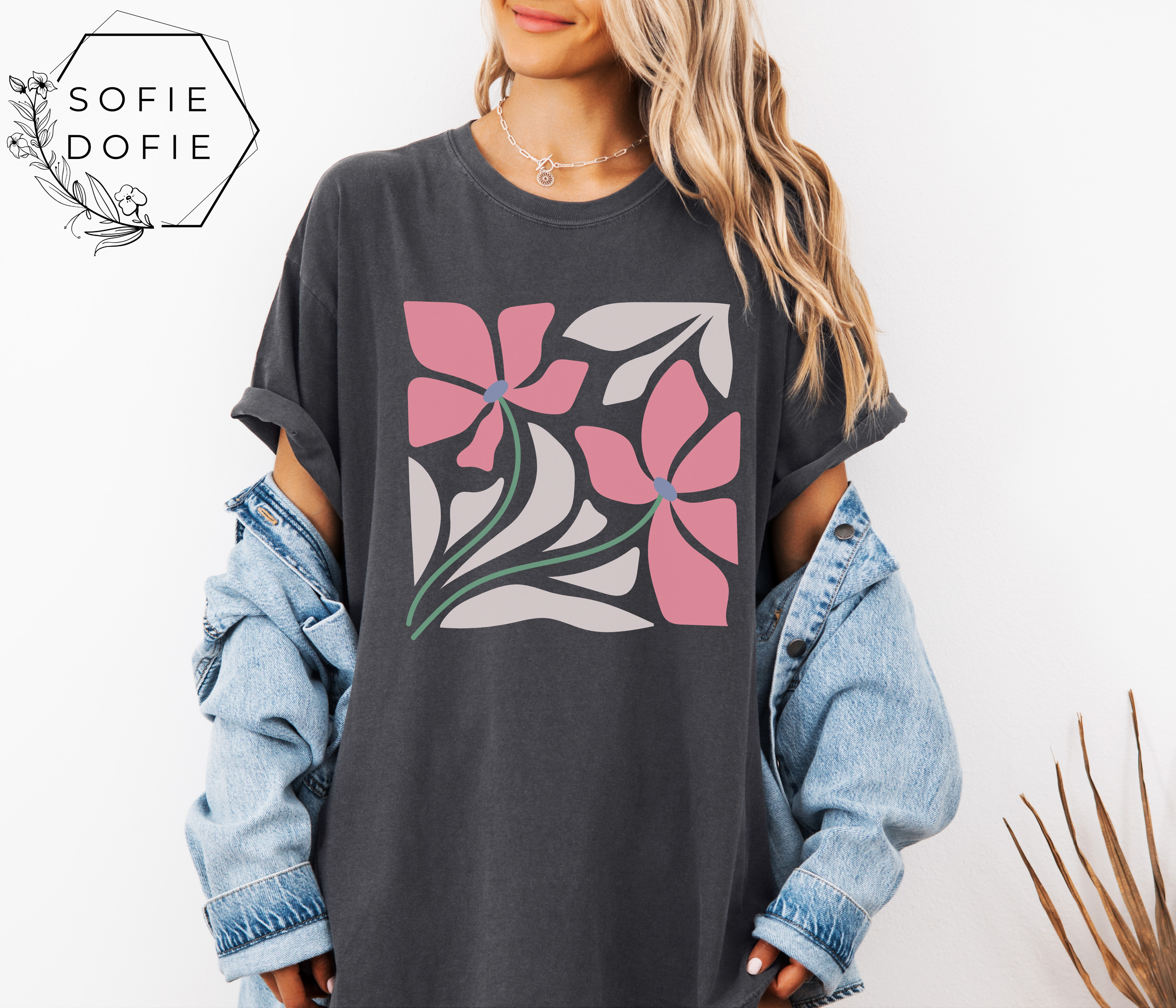 Boho Flowers T-shirt product thumbnail image Boho Flowers T-shirt product thumbnail image