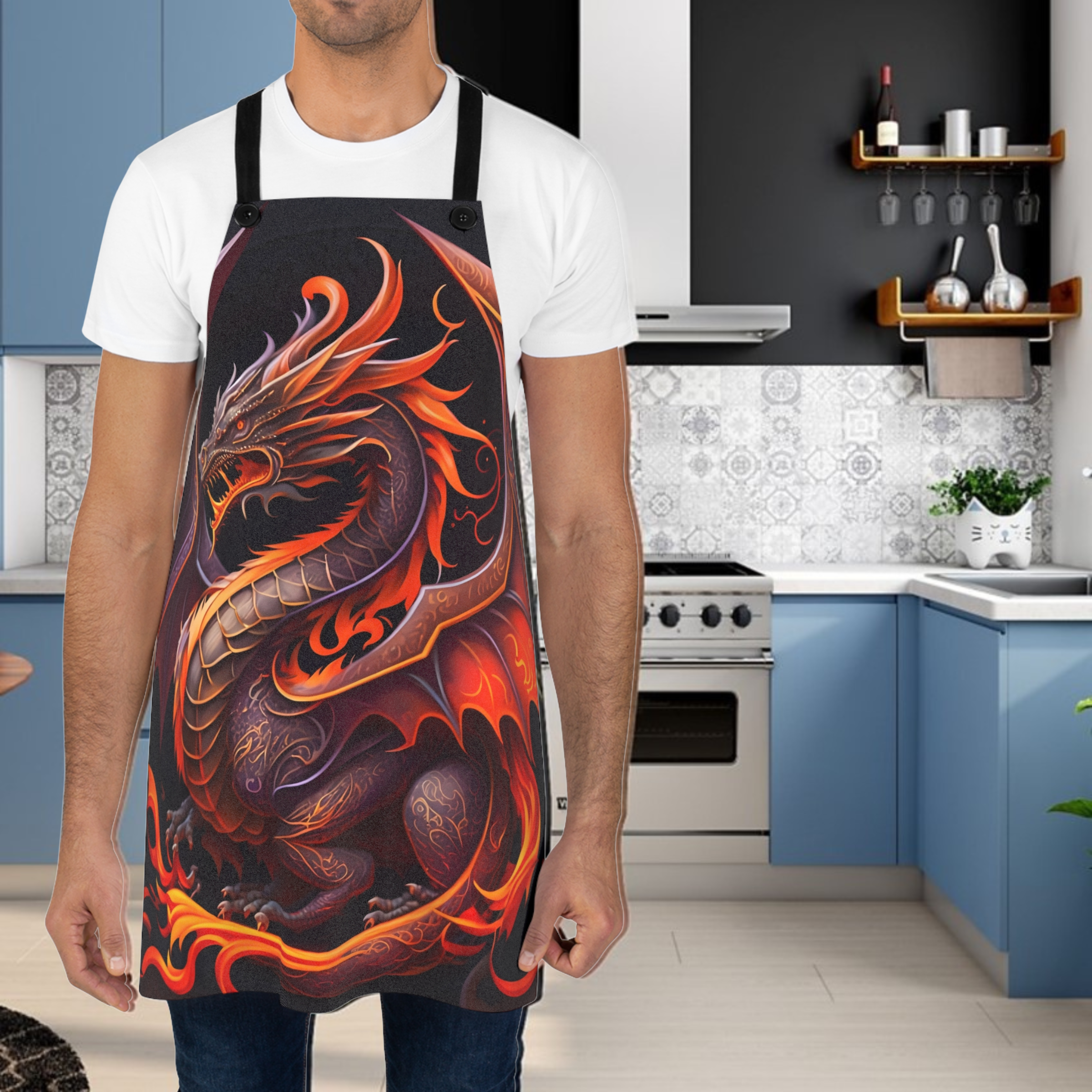 Red Dragon Apron (AOP)