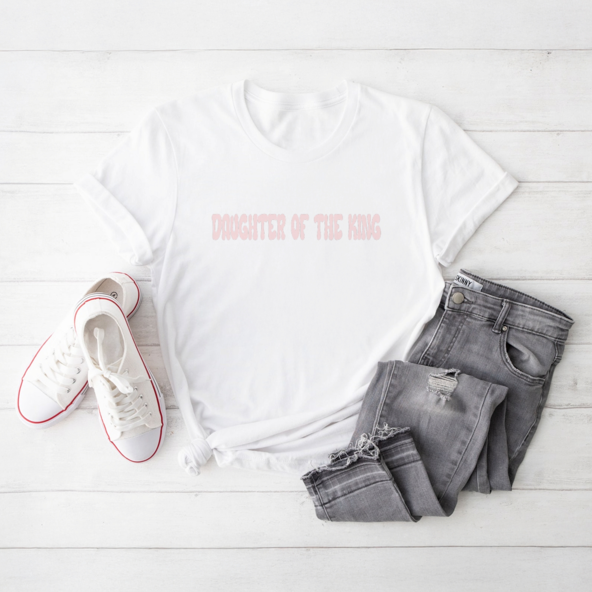 “Daughter of the King” Women's Garment-Dyed T-shirt product thumbnail image