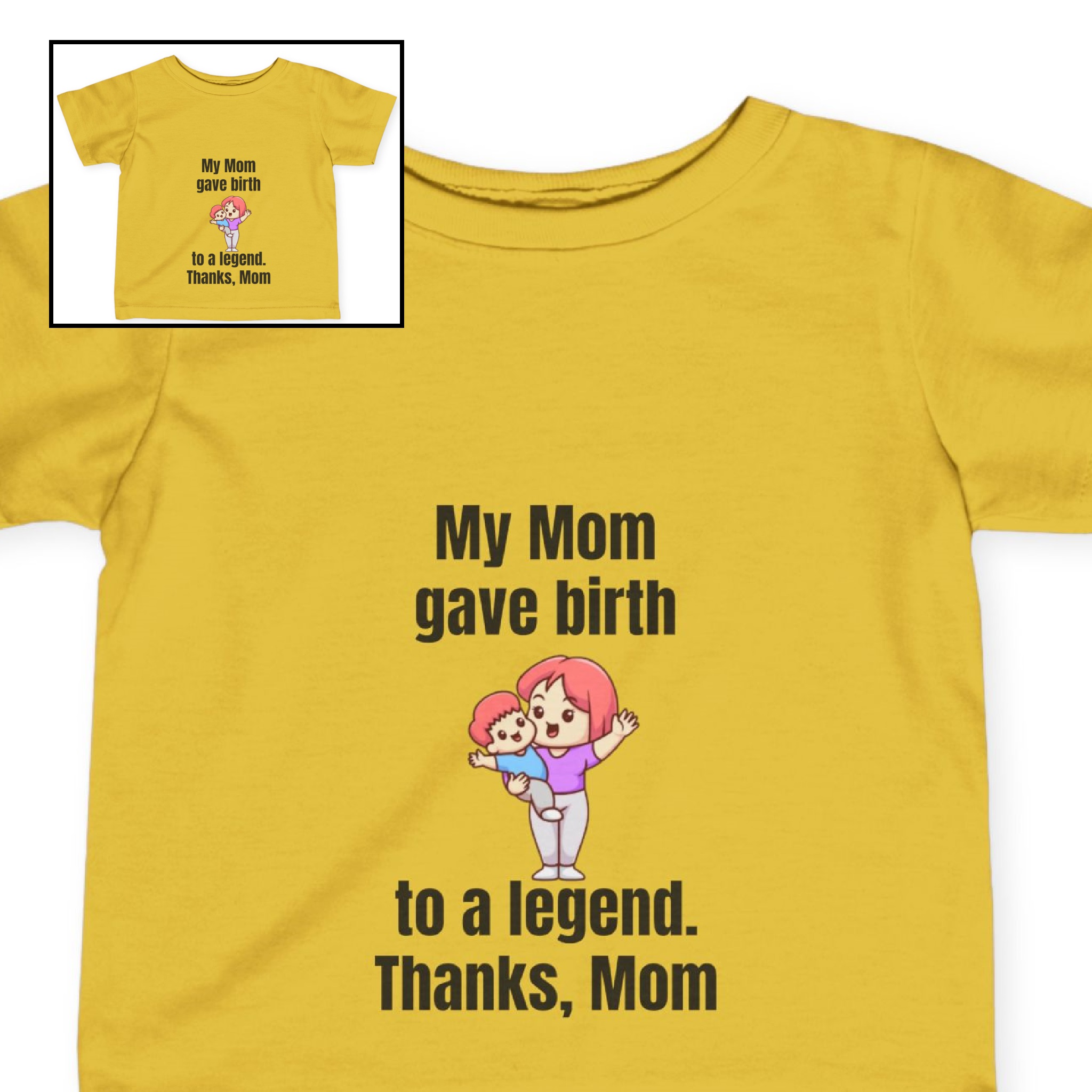 Infant Tee-"Boy-My Mom Gave Birth to a Legend" product thumbnail image