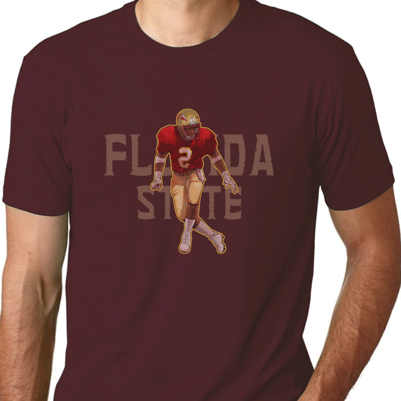 FSU. Florida State Seminoles Deion Sanders Unisex Cotton Crew Tee product thumbnail image FSU. Florida State Seminoles Deion Sanders Unisex Cotton Crew Tee product thumbnail image