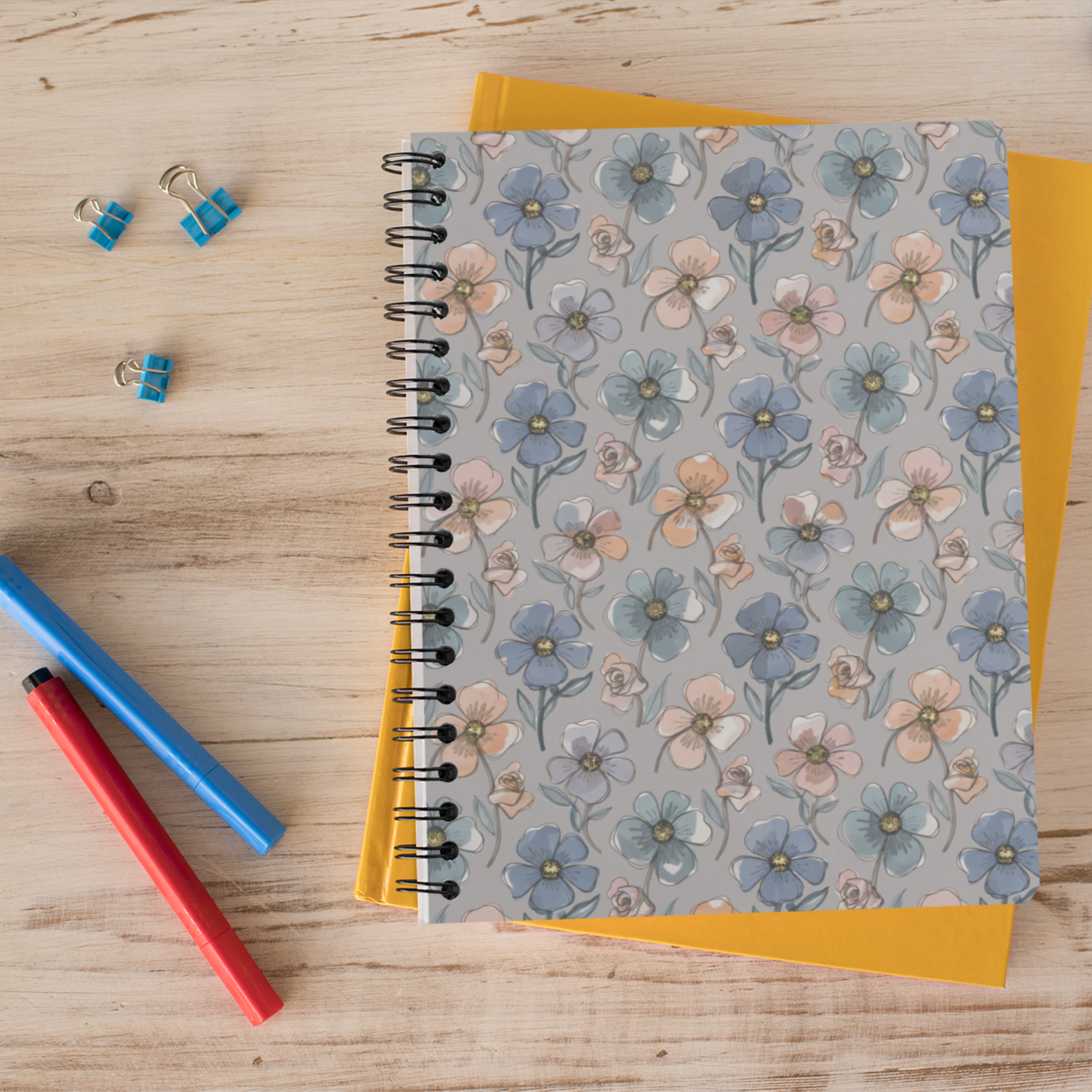 Whimsical Blooms Spiral Notebook - Ruled Line product thumbnail image Whimsical Blooms Spiral Notebook - Ruled Line product thumbnail image