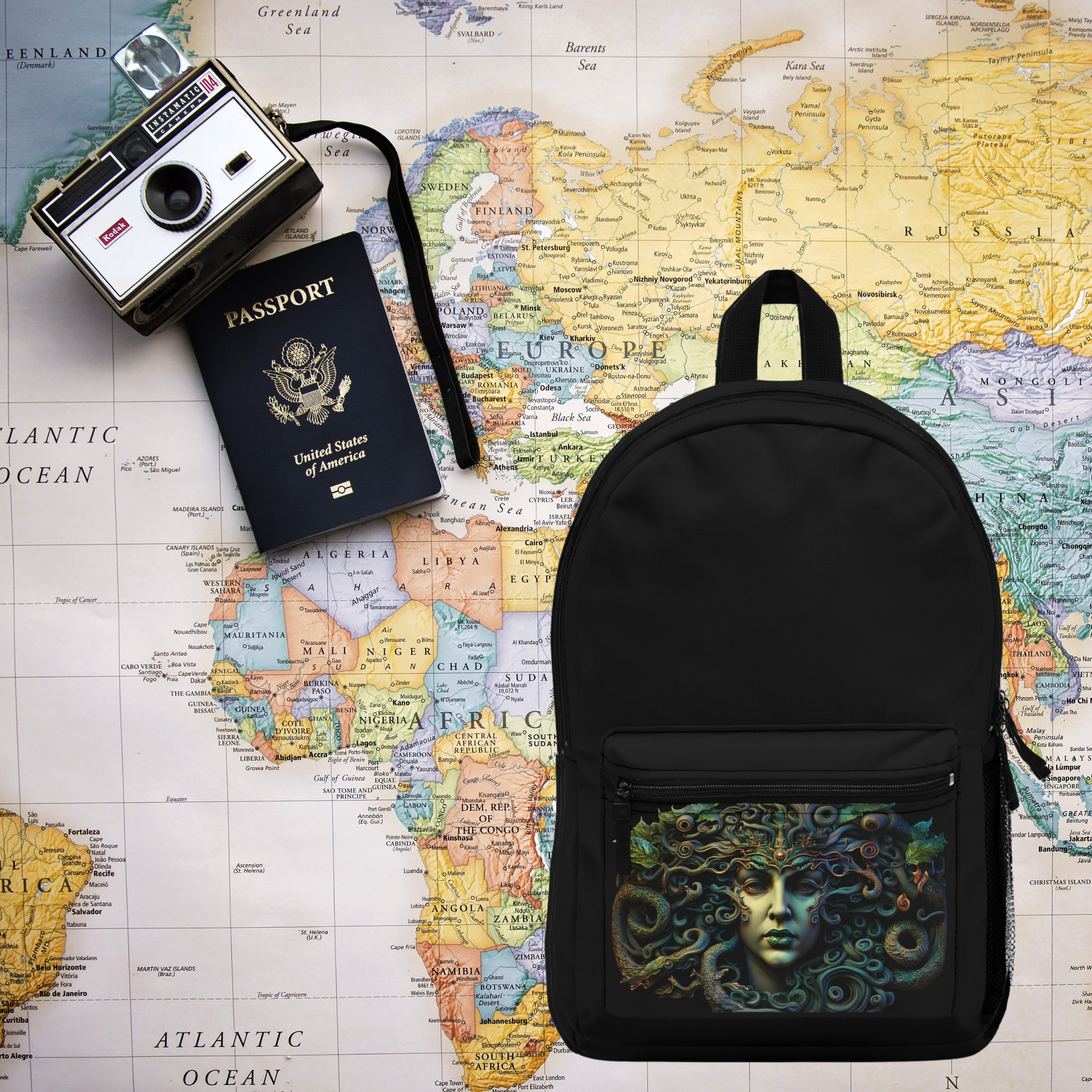 Medusa Greek Mythology Backpack Medusa Greek Mythology Backpack