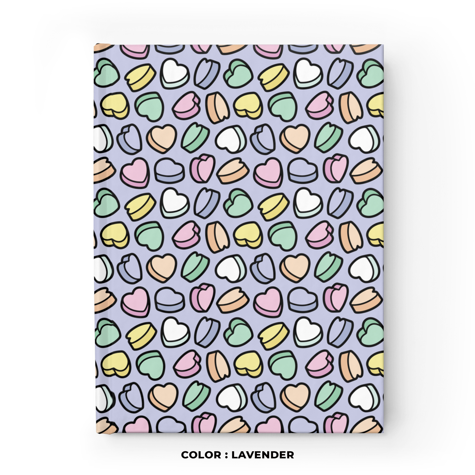 Candy Hearts Journal in Lavender product thumbnail image Candy Hearts Journal in Lavender product thumbnail image