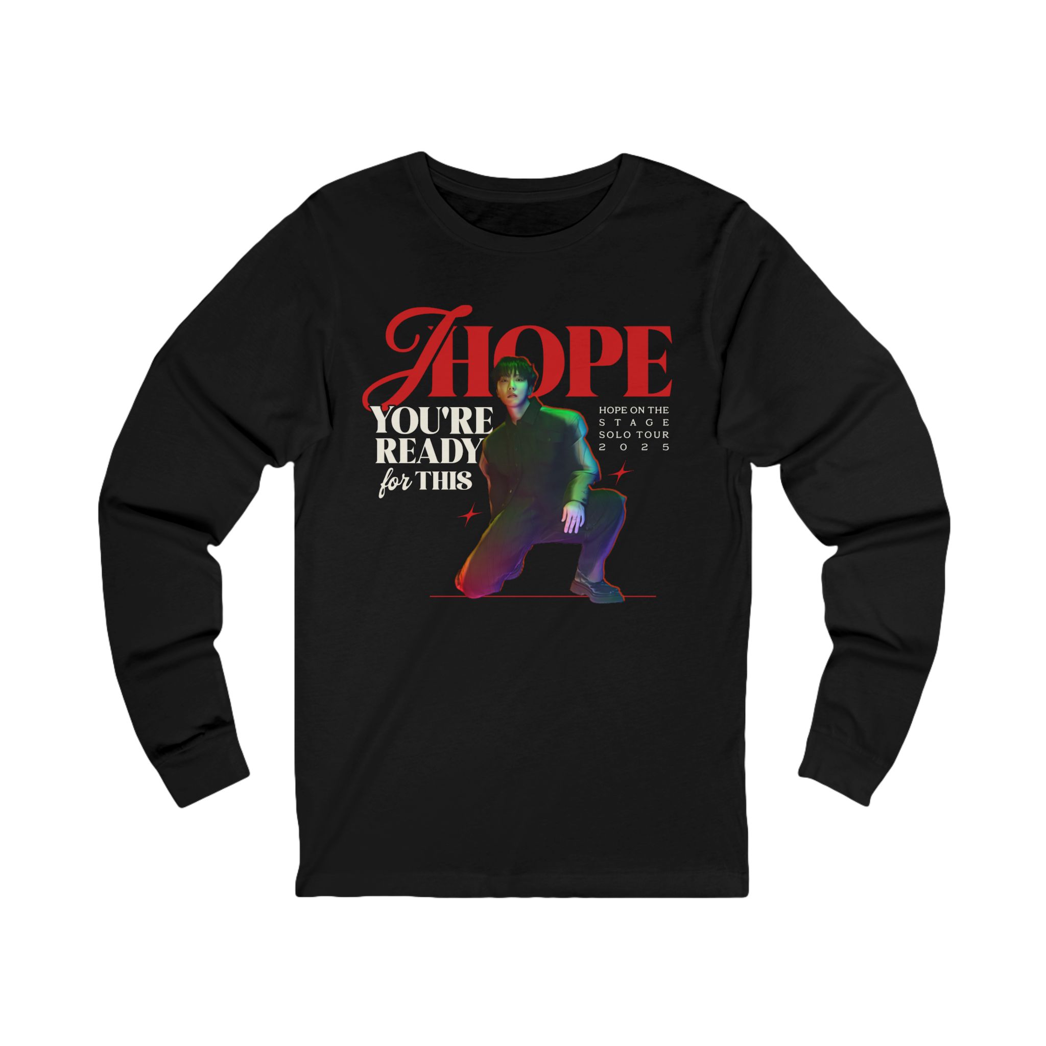 J-HOPE World Tour Long Sleeve UNISEX Shirt, Designed for Army by Army product thumbnail image J-HOPE World Tour Long Sleeve UNISEX Shirt, Designed for Army by Army product thumbnail image